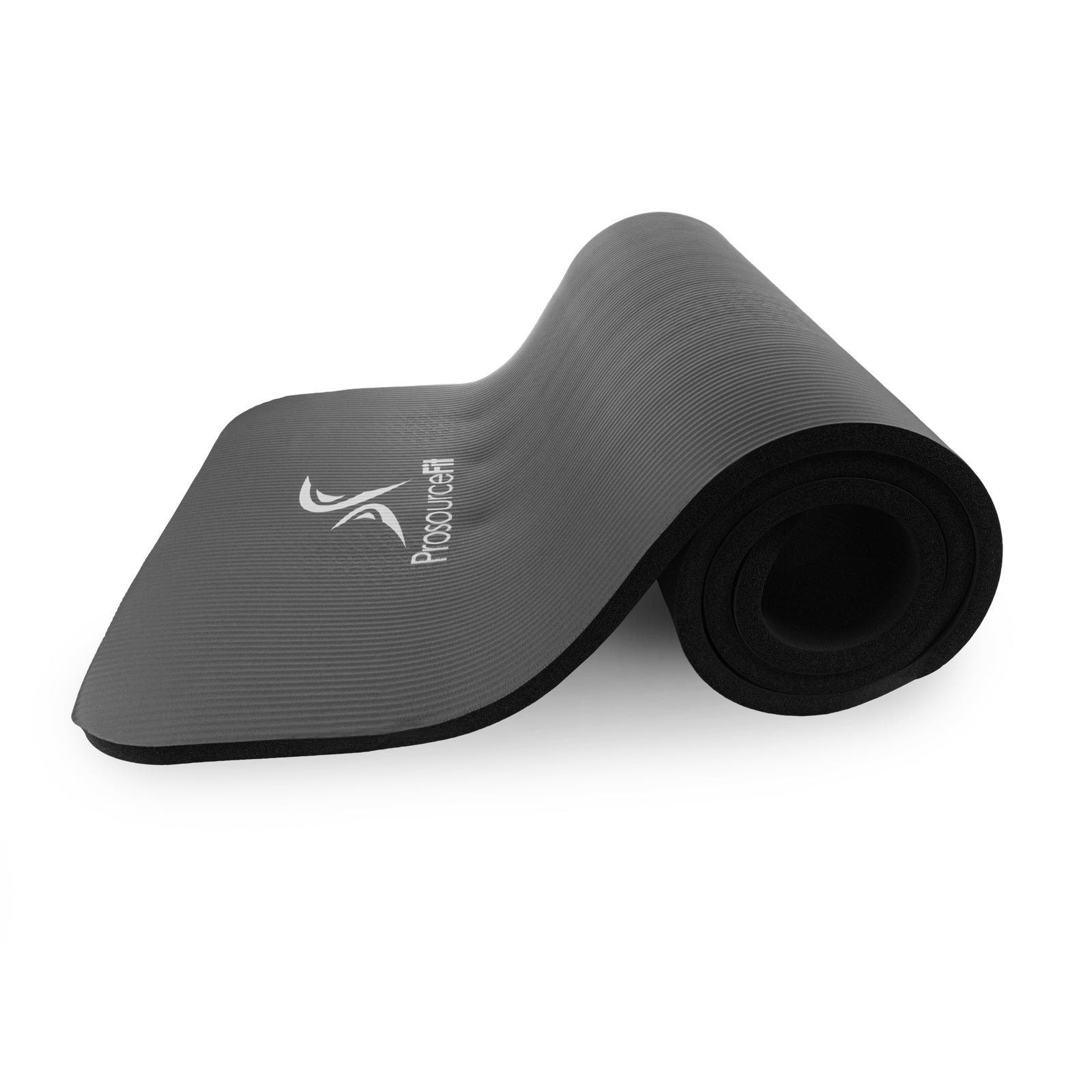 Extra Thick Yoga and Pilates Mat  1/2-in, Black