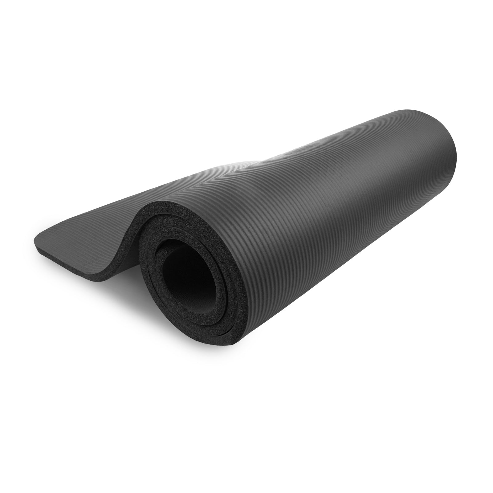 Extra Thick Yoga and Pilates Mat  1/2-in, Black