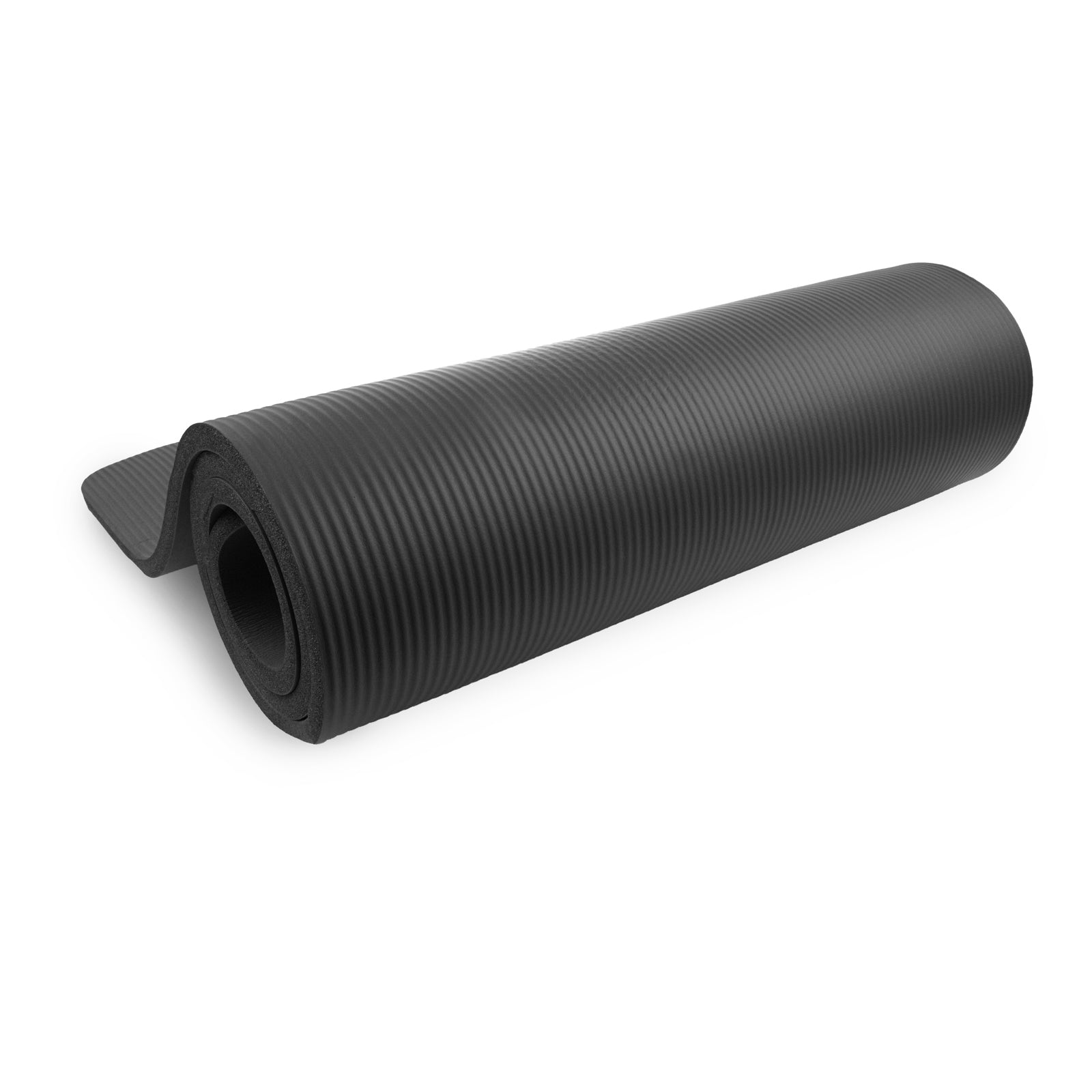 Extra Thick Yoga and Pilates Mat  1/2-in, Black