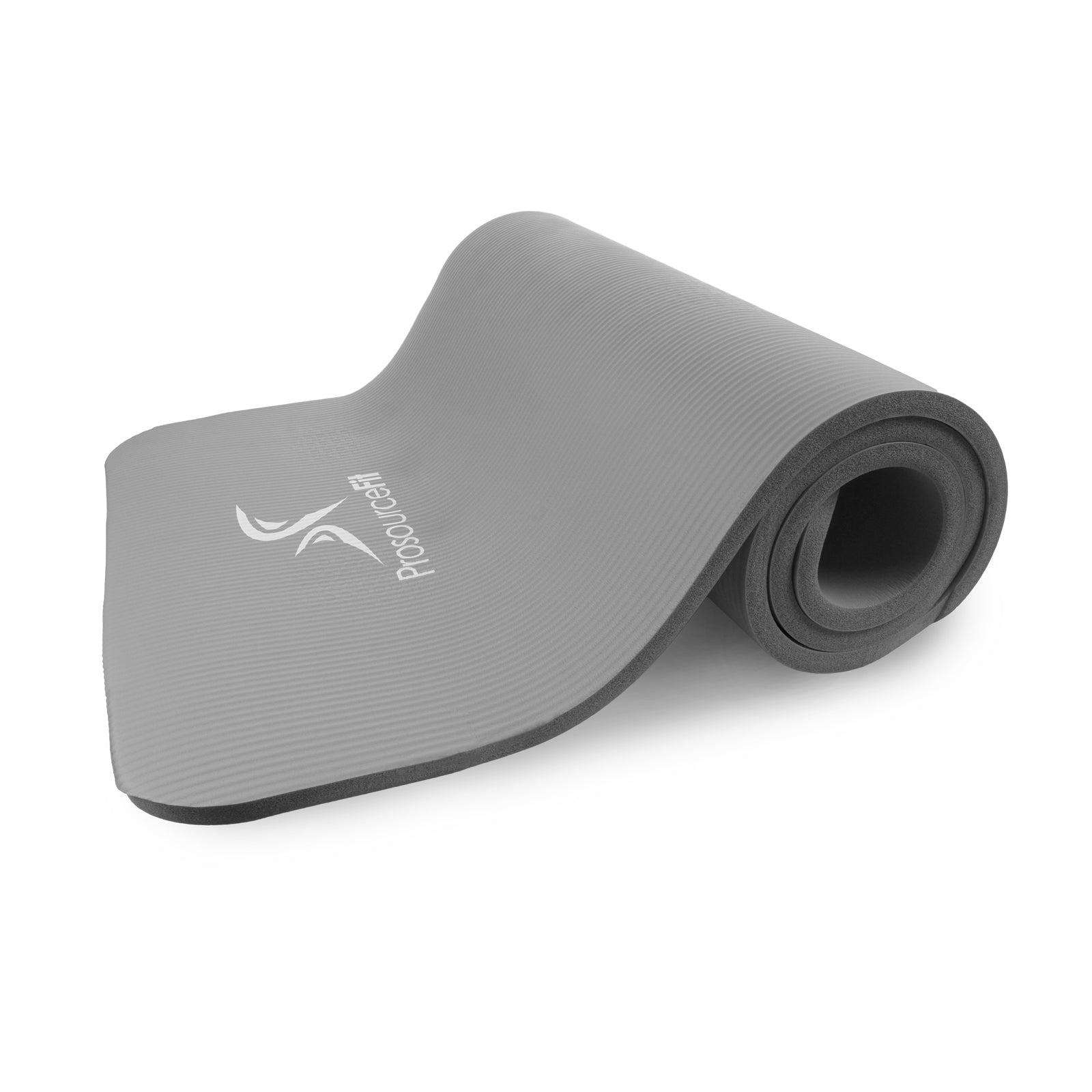 Extra Thick Yoga and Pilates Mat  1/2-in, Grey