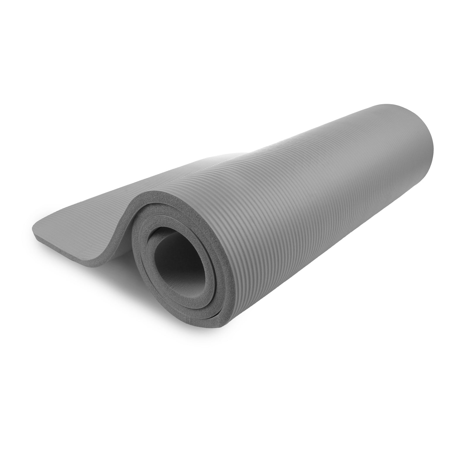 Extra Thick Yoga and Pilates Mat  1/2-in, Grey