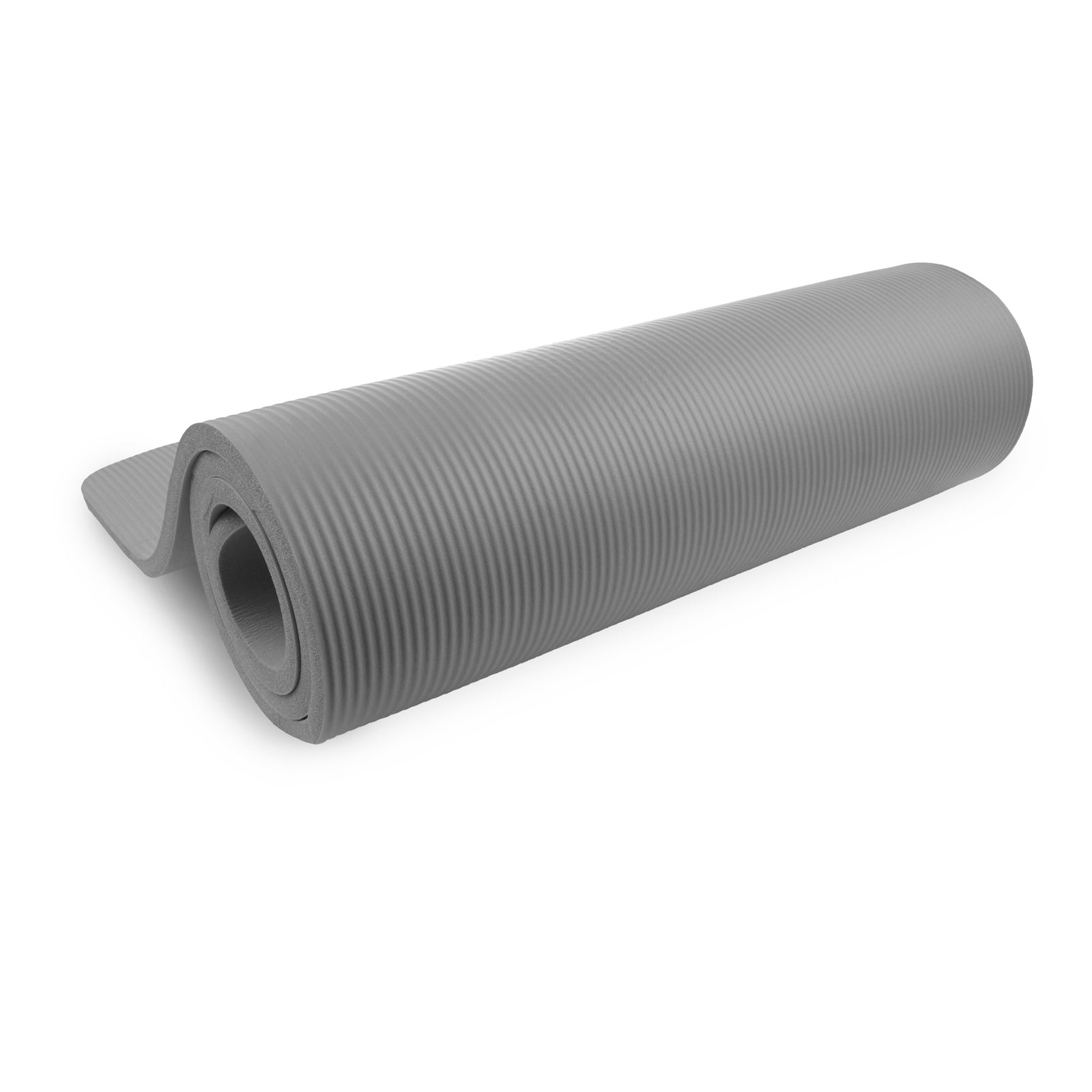 Extra Thick Yoga and Pilates Mat  1/2-in, Grey