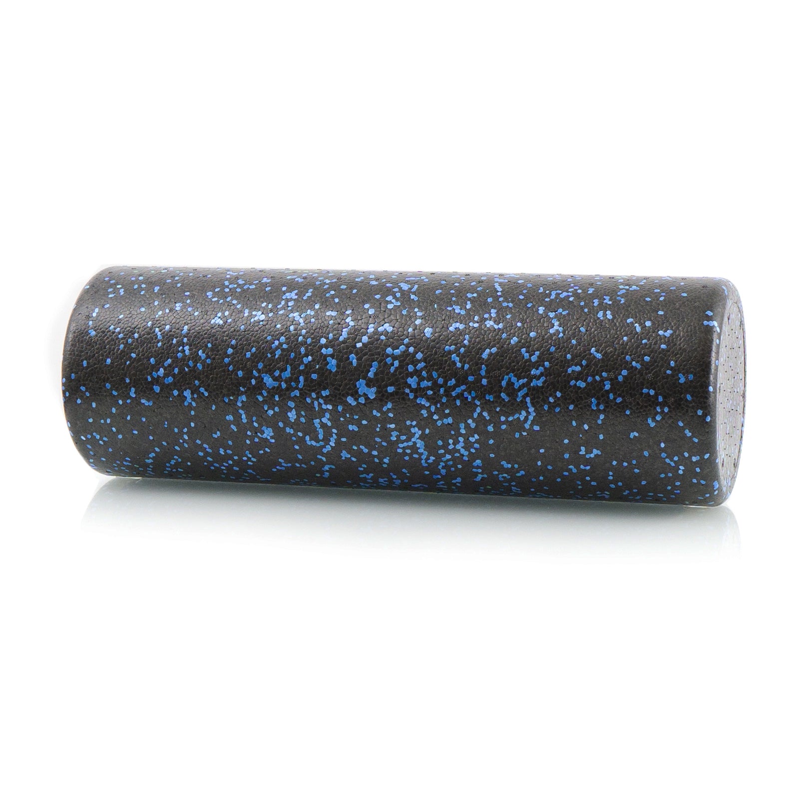 High Density Speckled Foam Roller 18x6-in, Black/Blue