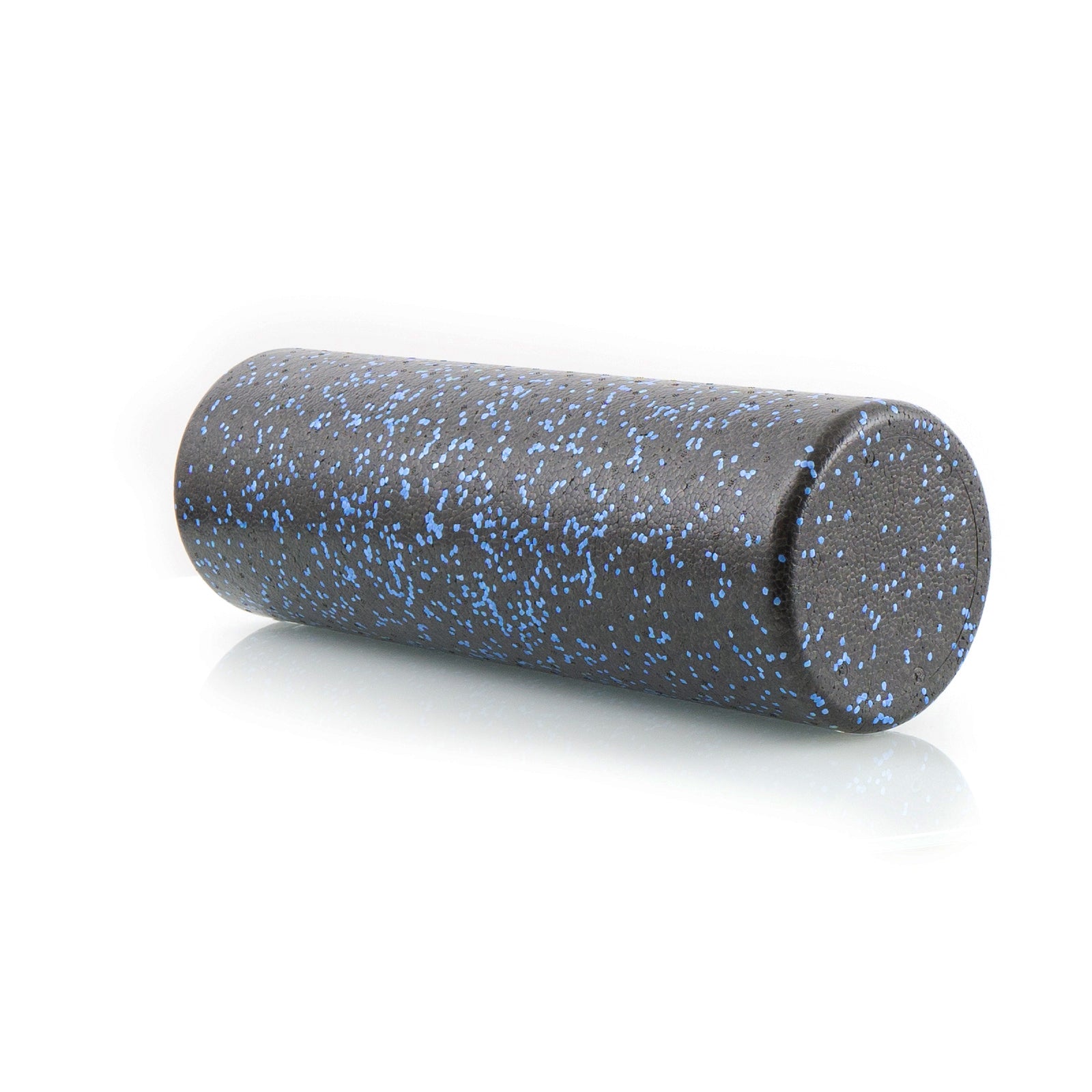 High Density Speckled Foam Roller 18x6-in, Black/Blue