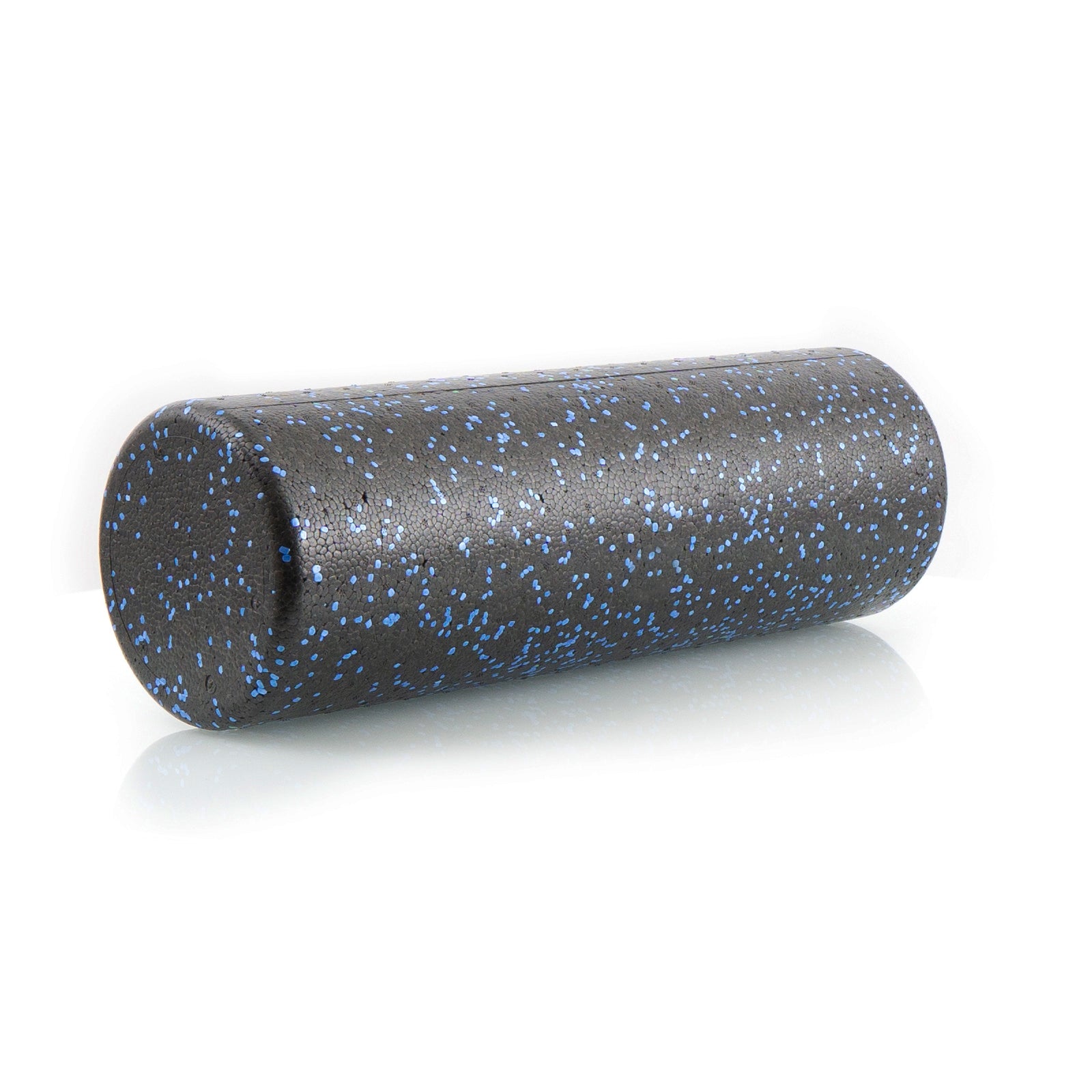 High Density Speckled Foam Roller 18x6-in, Black/Blue
