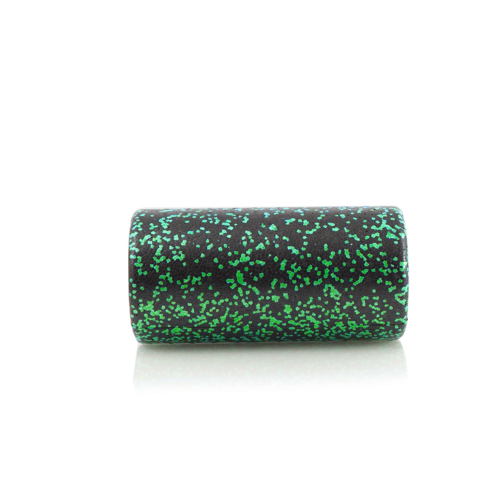 High Density Speckled Foam Roller 12x6-in, Black/Green