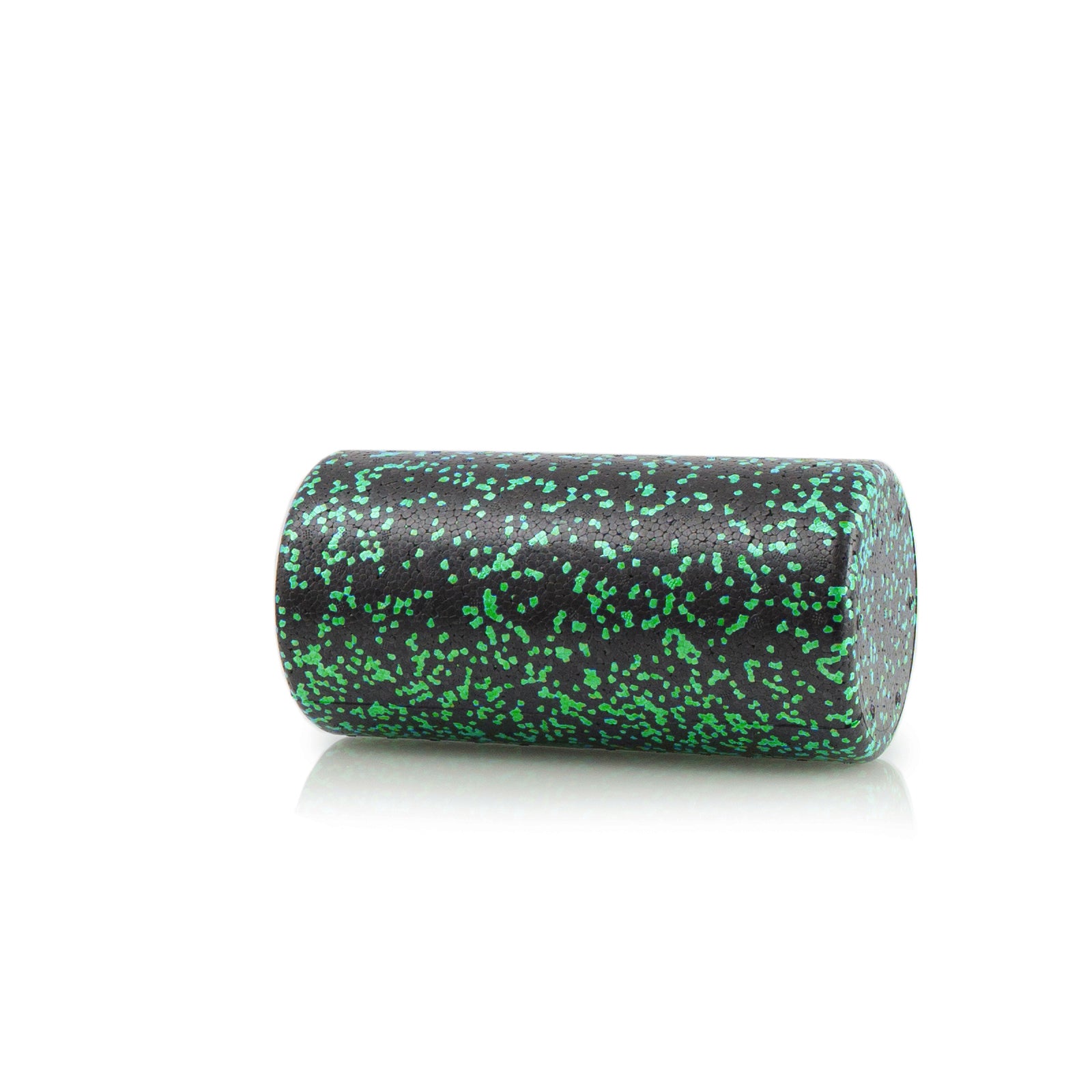 High Density Speckled Foam Roller 12x6-in, Black/Green