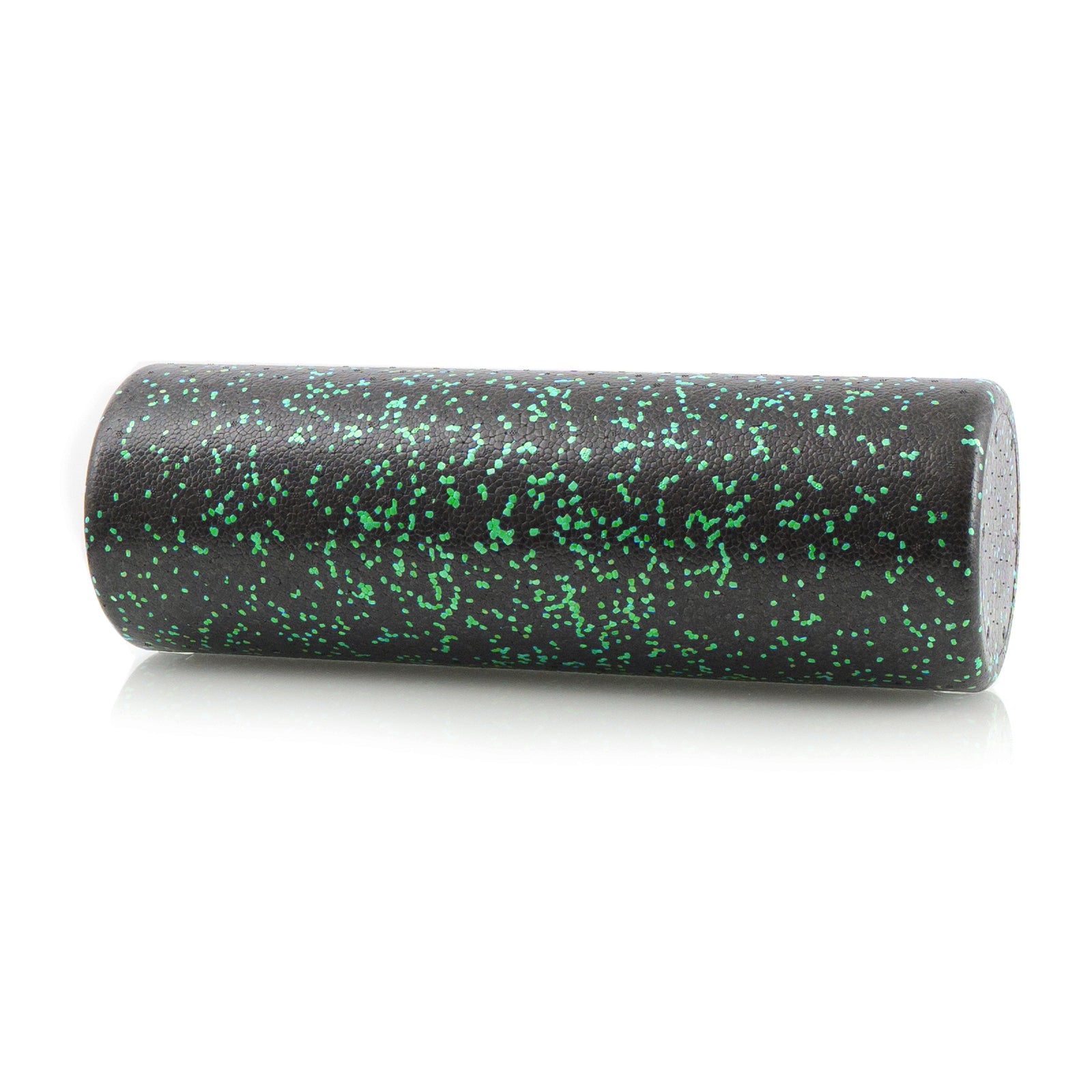 High Density Speckled Foam Roller 18x6-in, Black/Green