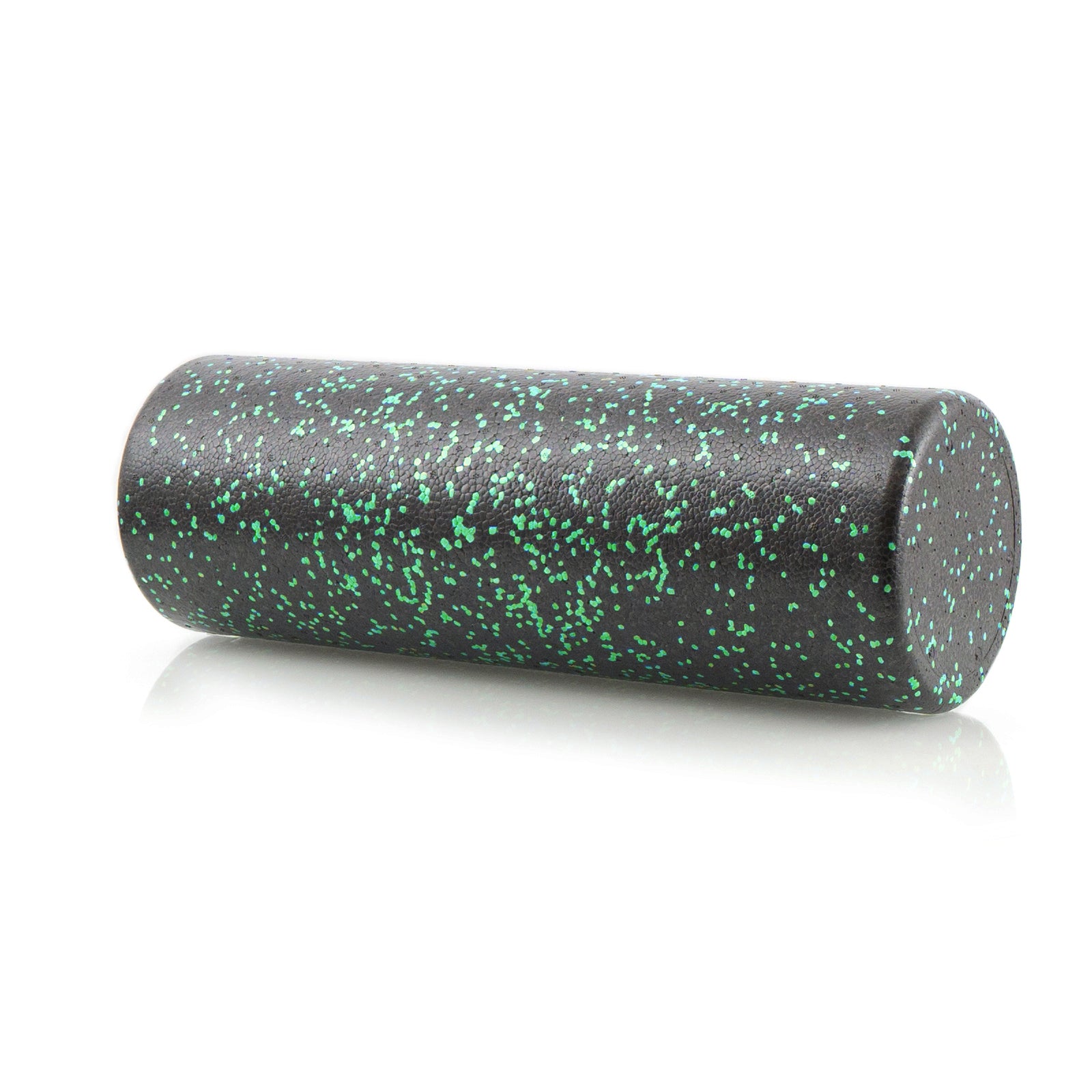 High Density Speckled Foam Roller 18x6-in, Black/Green
