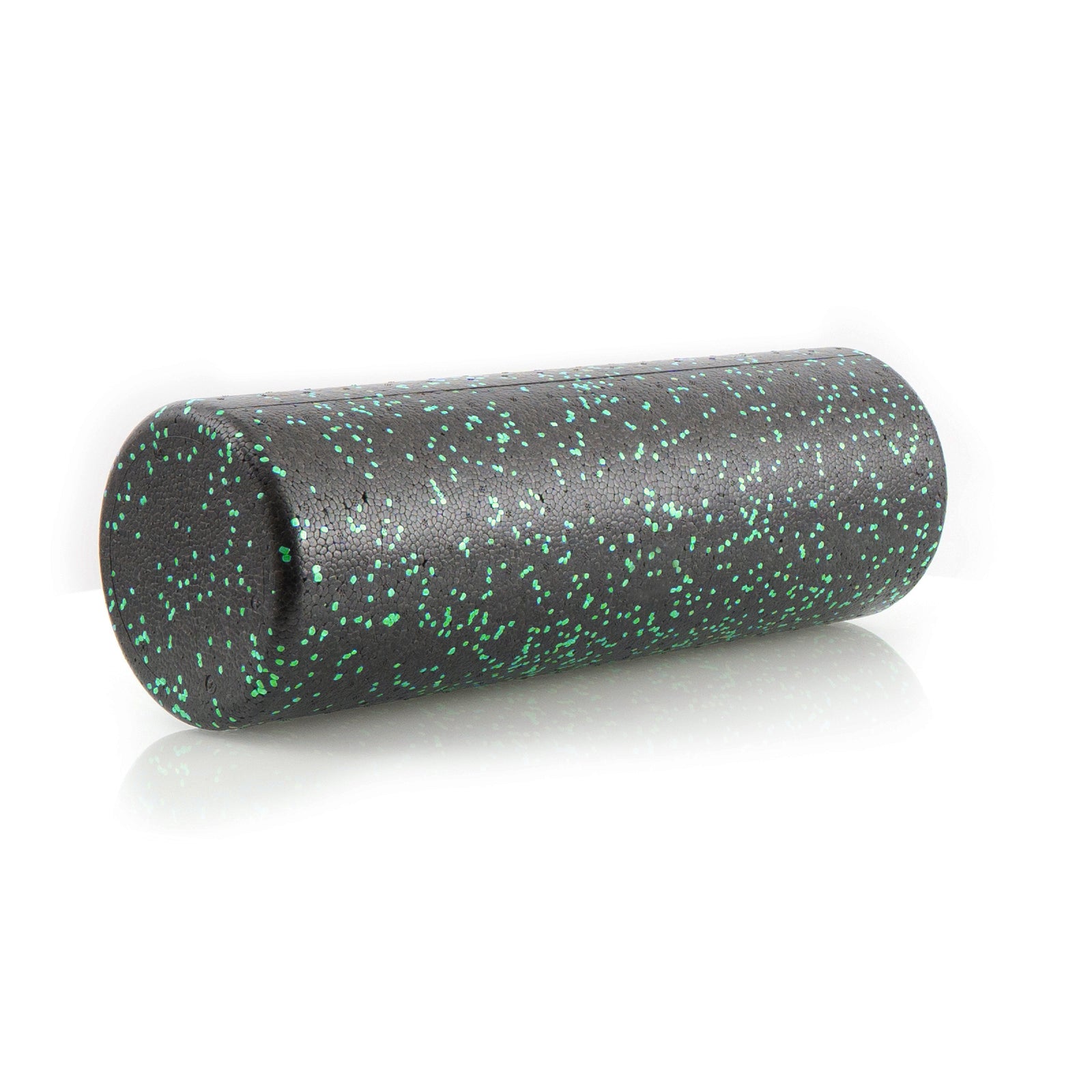 High Density Speckled Foam Roller 18x6-in, Black/Green