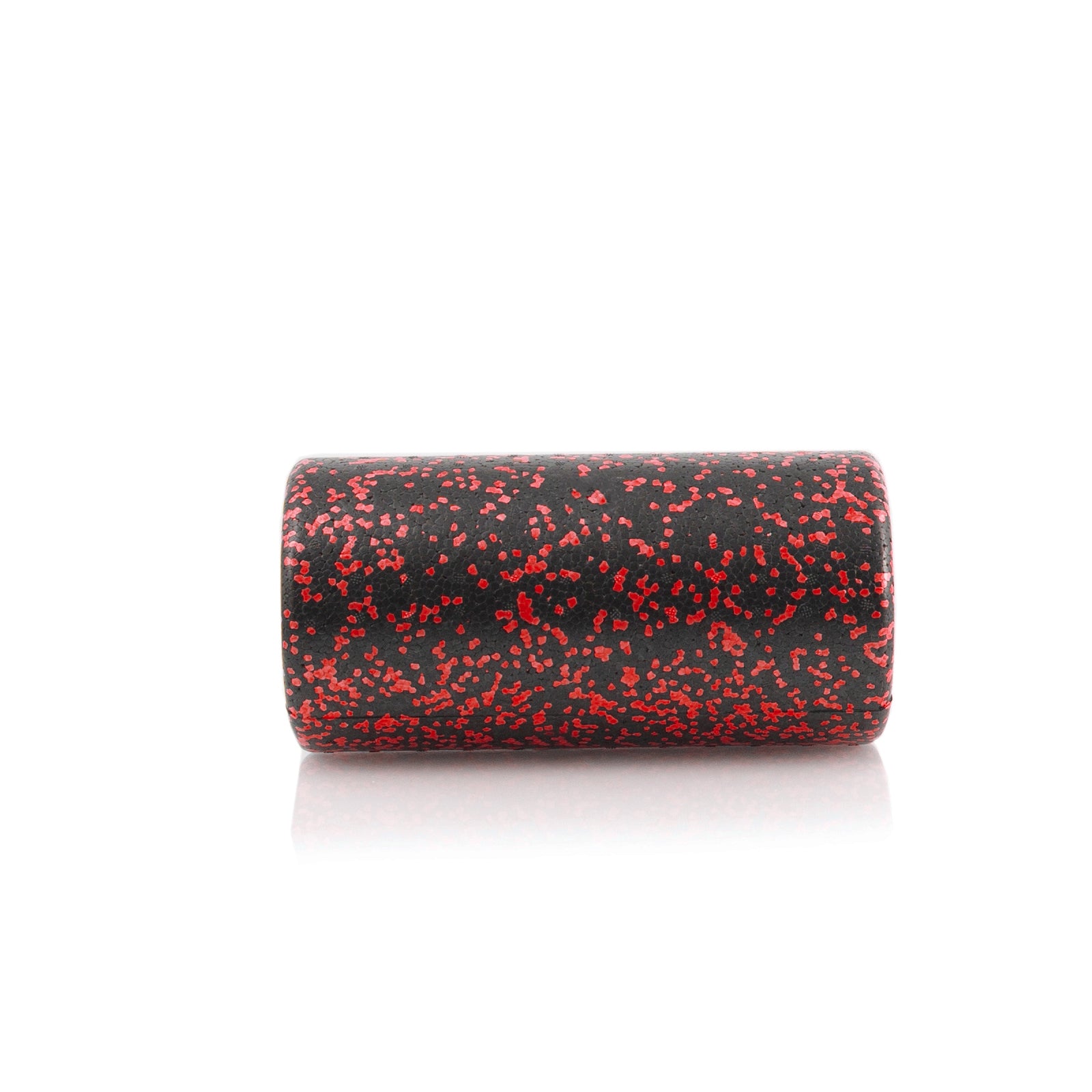 High Density Speckled Foam Roller 12x6-in, Black/Red