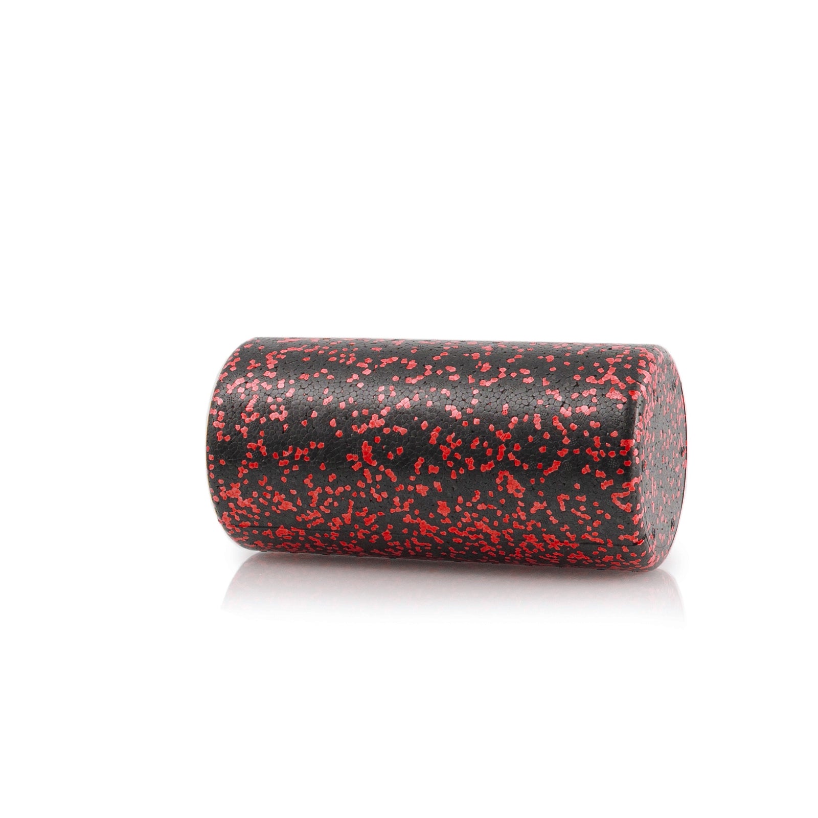 High Density Speckled Foam Roller 12x6-in, Black/Red