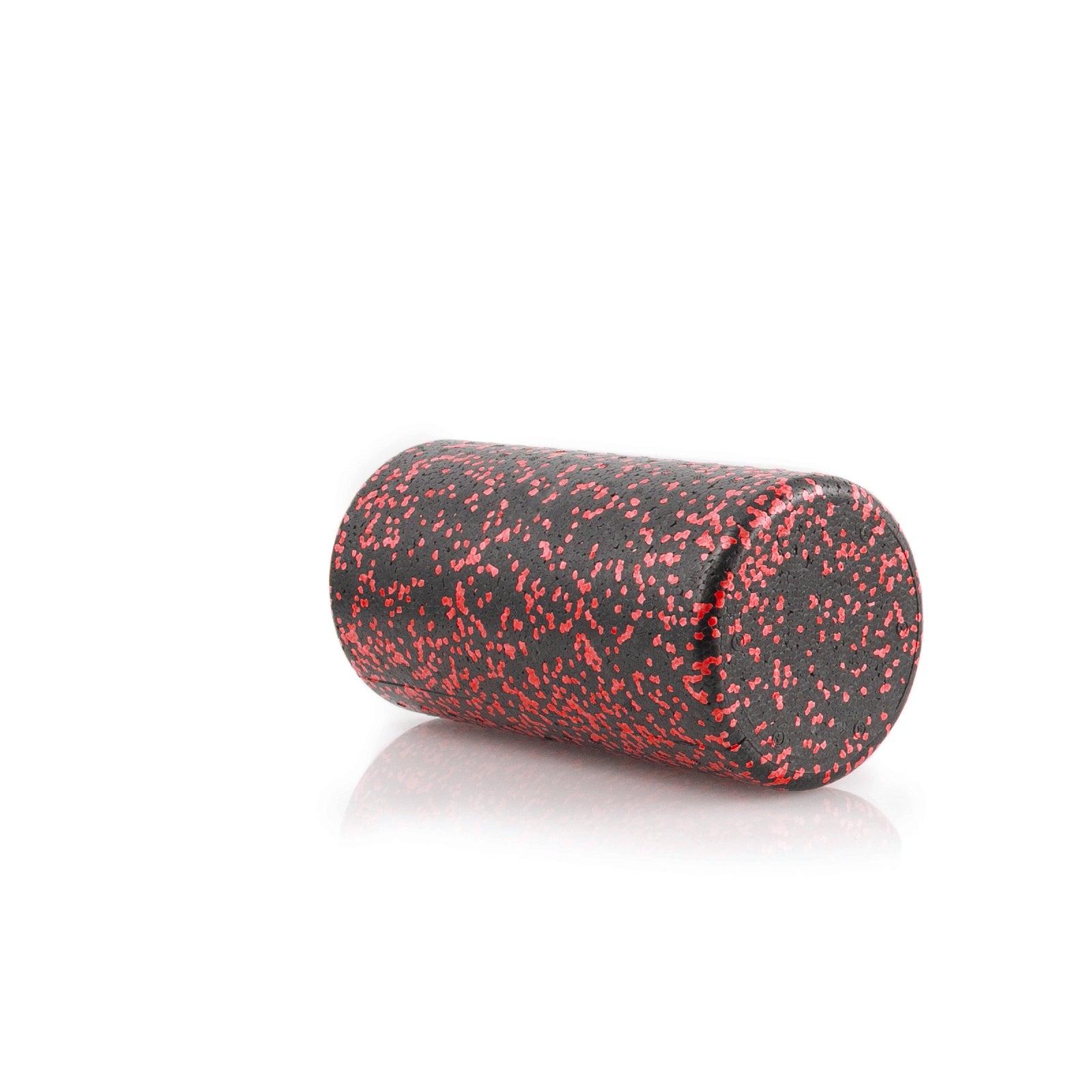 High Density Speckled Foam Roller 12x6-in, Black/Red