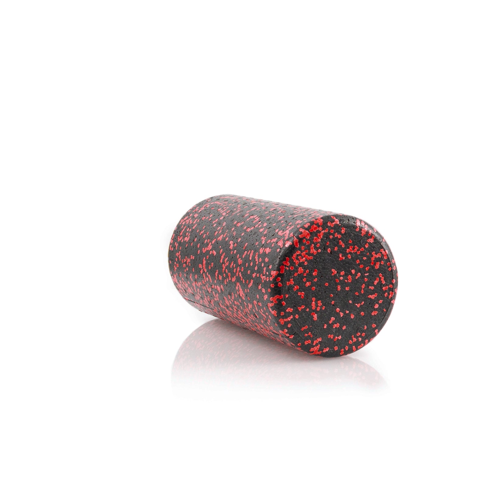 High Density Speckled Foam Roller 12x6-in, Black/Red