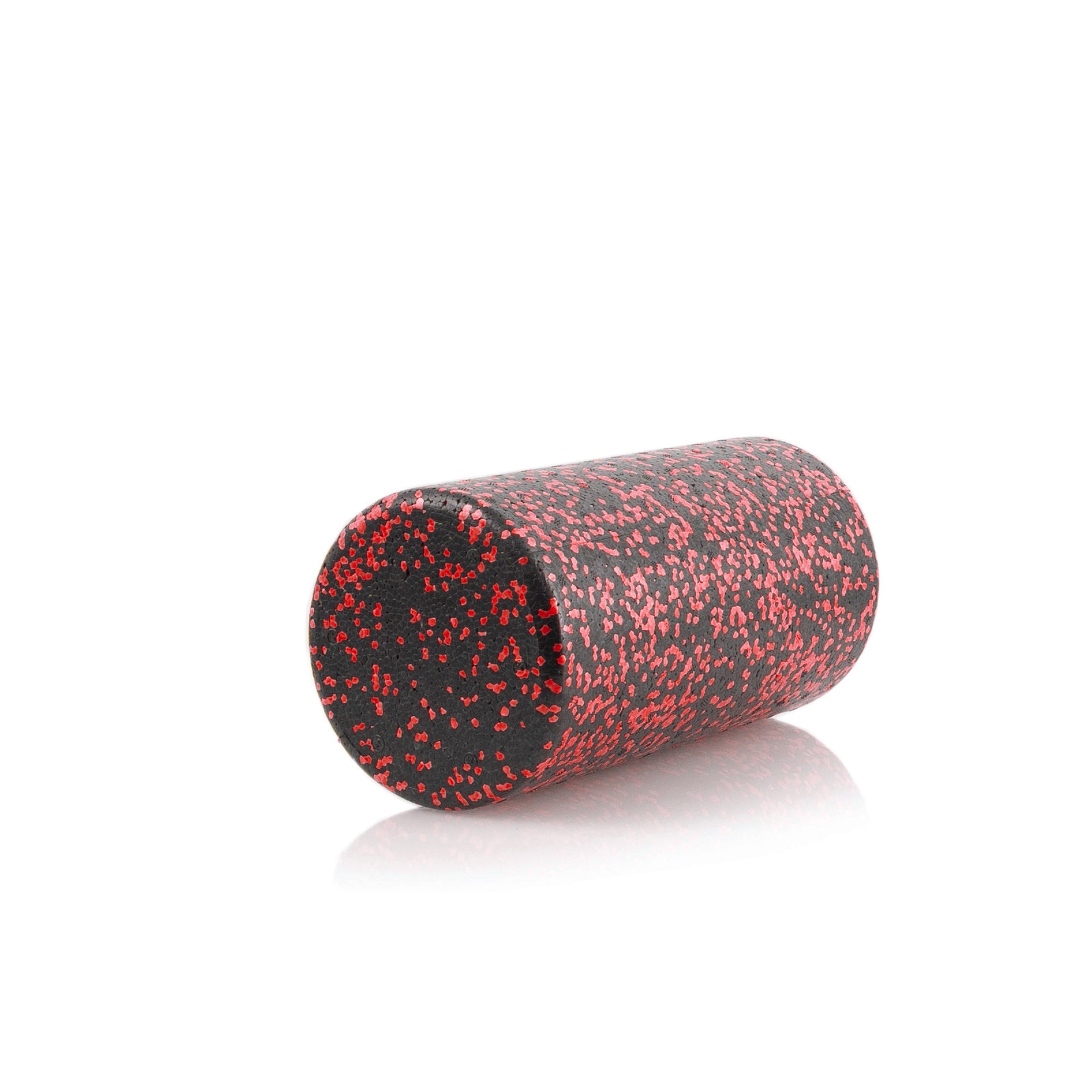 High Density Speckled Foam Roller 12x6-in, Black/Red