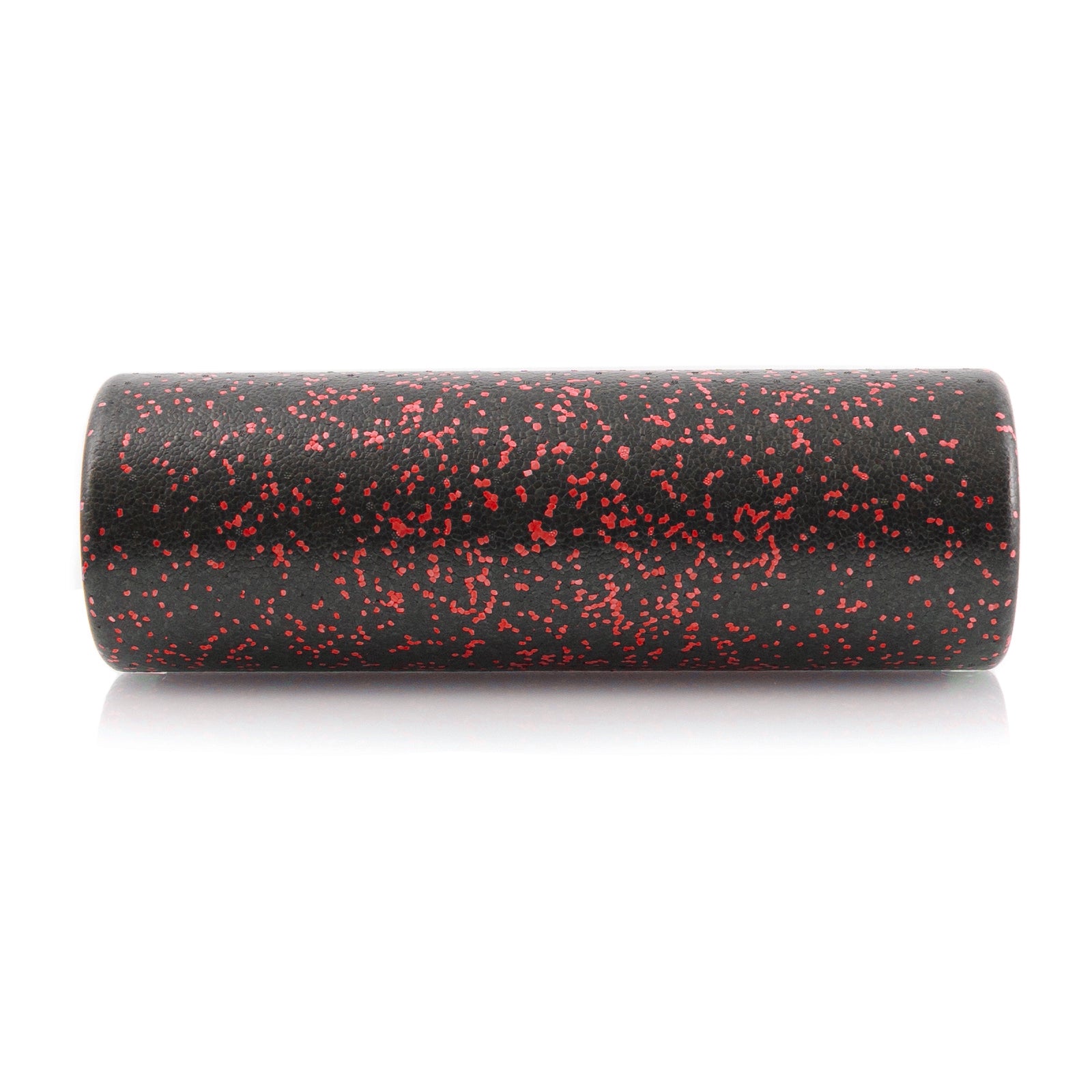 High Density Speckled Foam Roller 18x6-in, Black/Red
