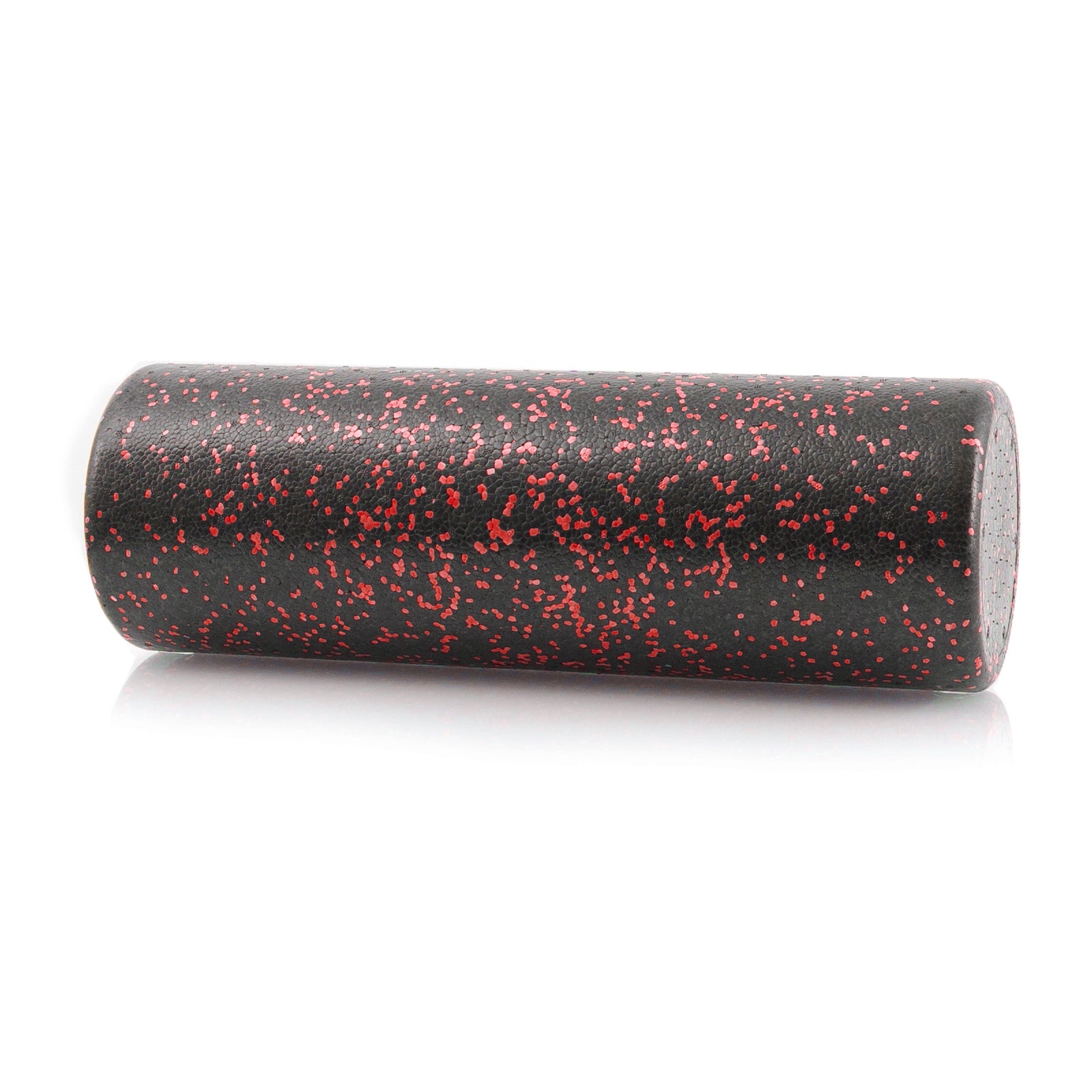 High Density Speckled Foam Roller 18x6-in, Black/Red