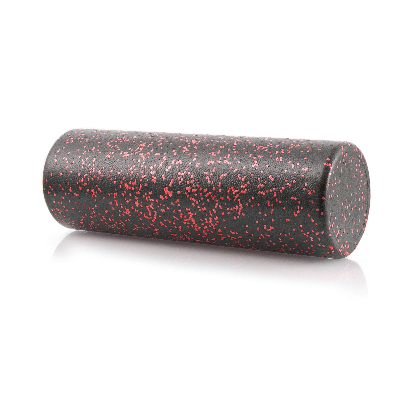 High Density Speckled Foam Roller 18x6-in, Black/Red