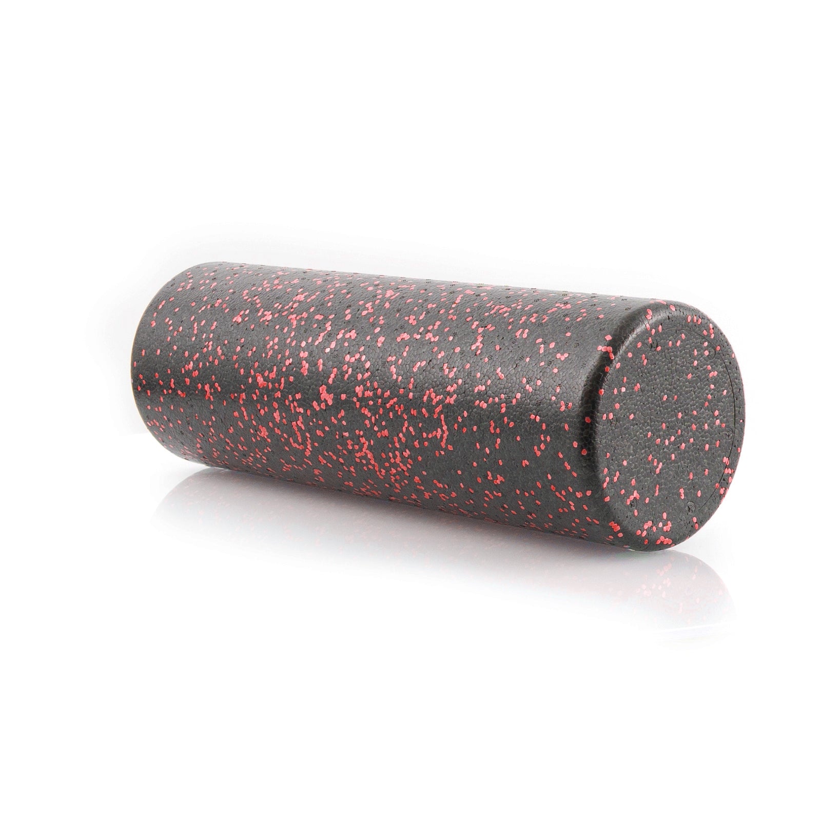 High Density Speckled Foam Roller 18x6-in, Black/Red