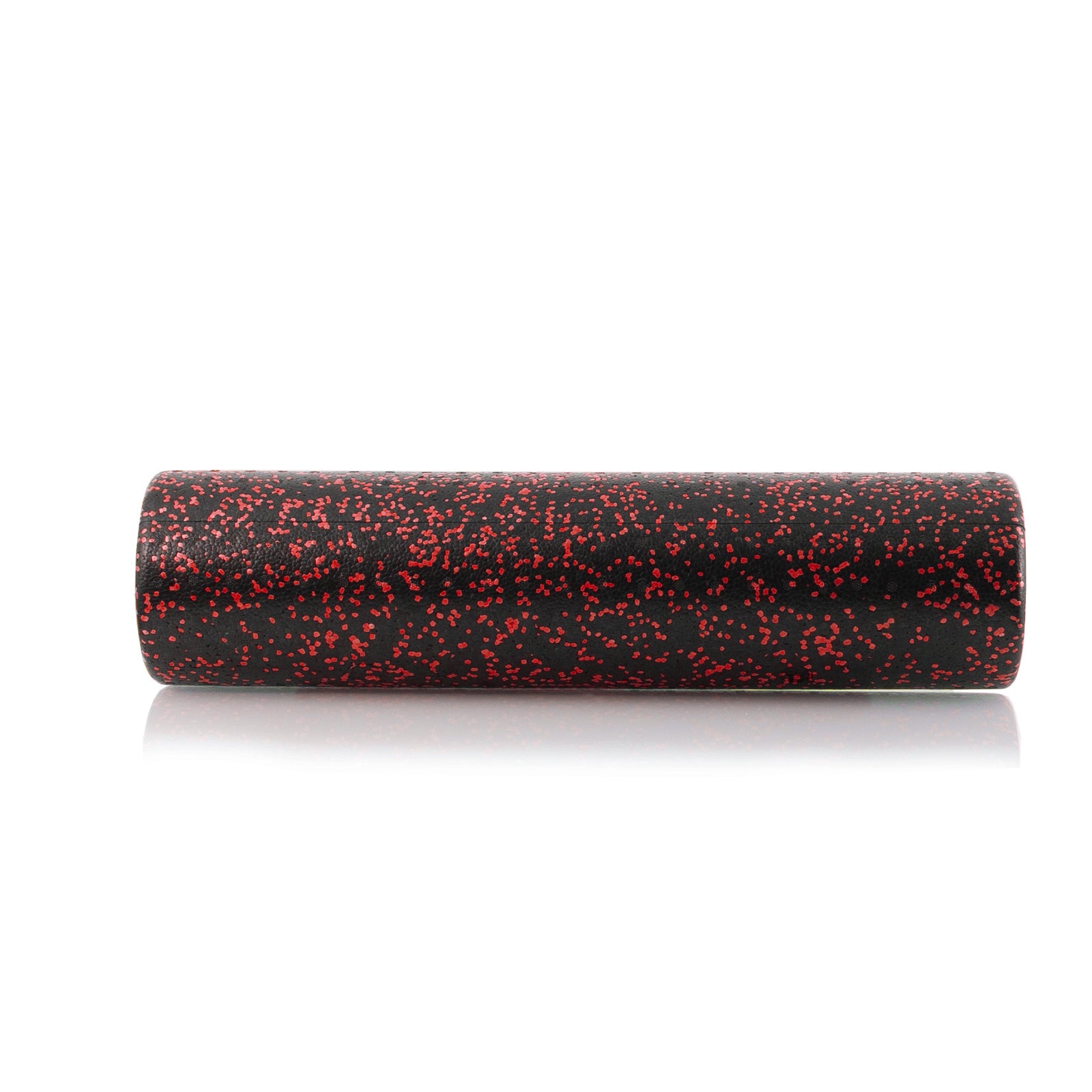 High Density Speckled Foam Roller 24x6-in, Black/Red