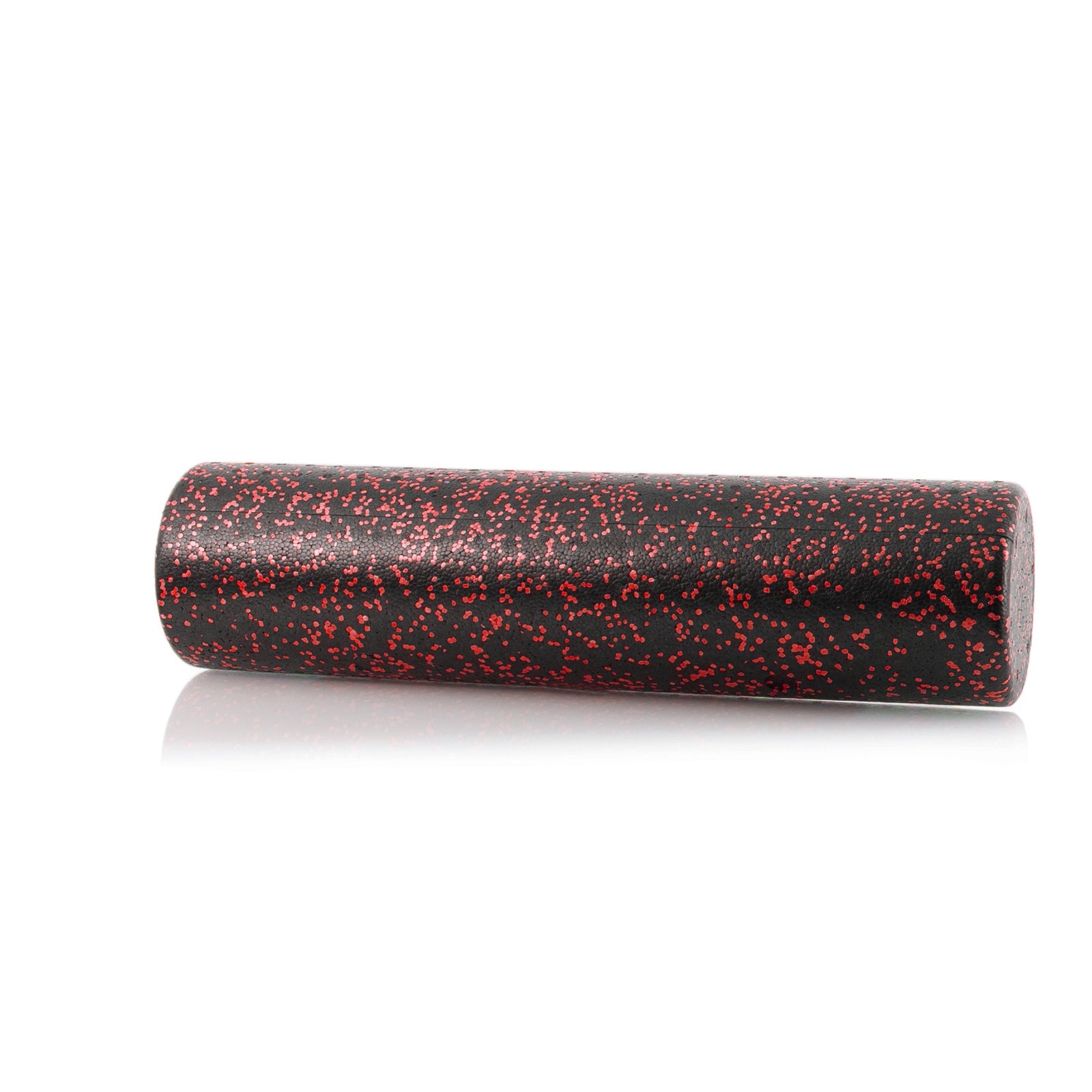 High Density Speckled Foam Roller 24x6-in, Black/Red