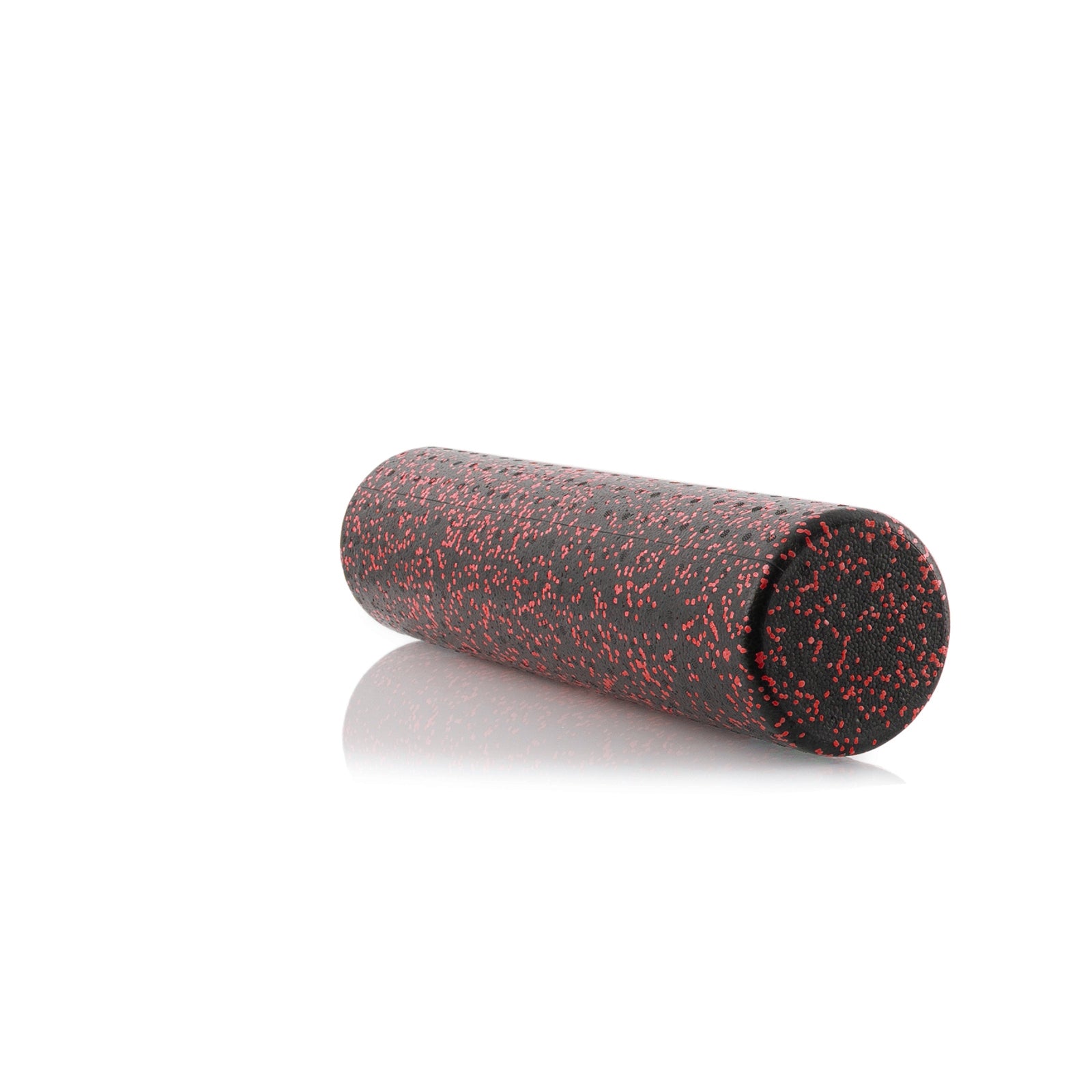 High Density Speckled Foam Roller 24x6-in, Black/Red