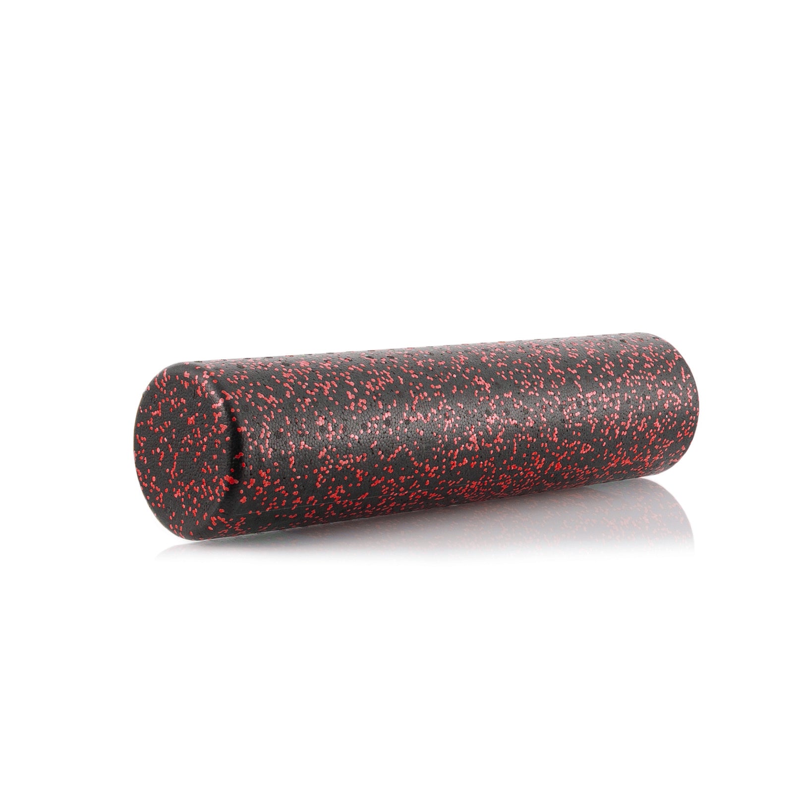 High Density Speckled Foam Roller 24x6-in, Black/Red