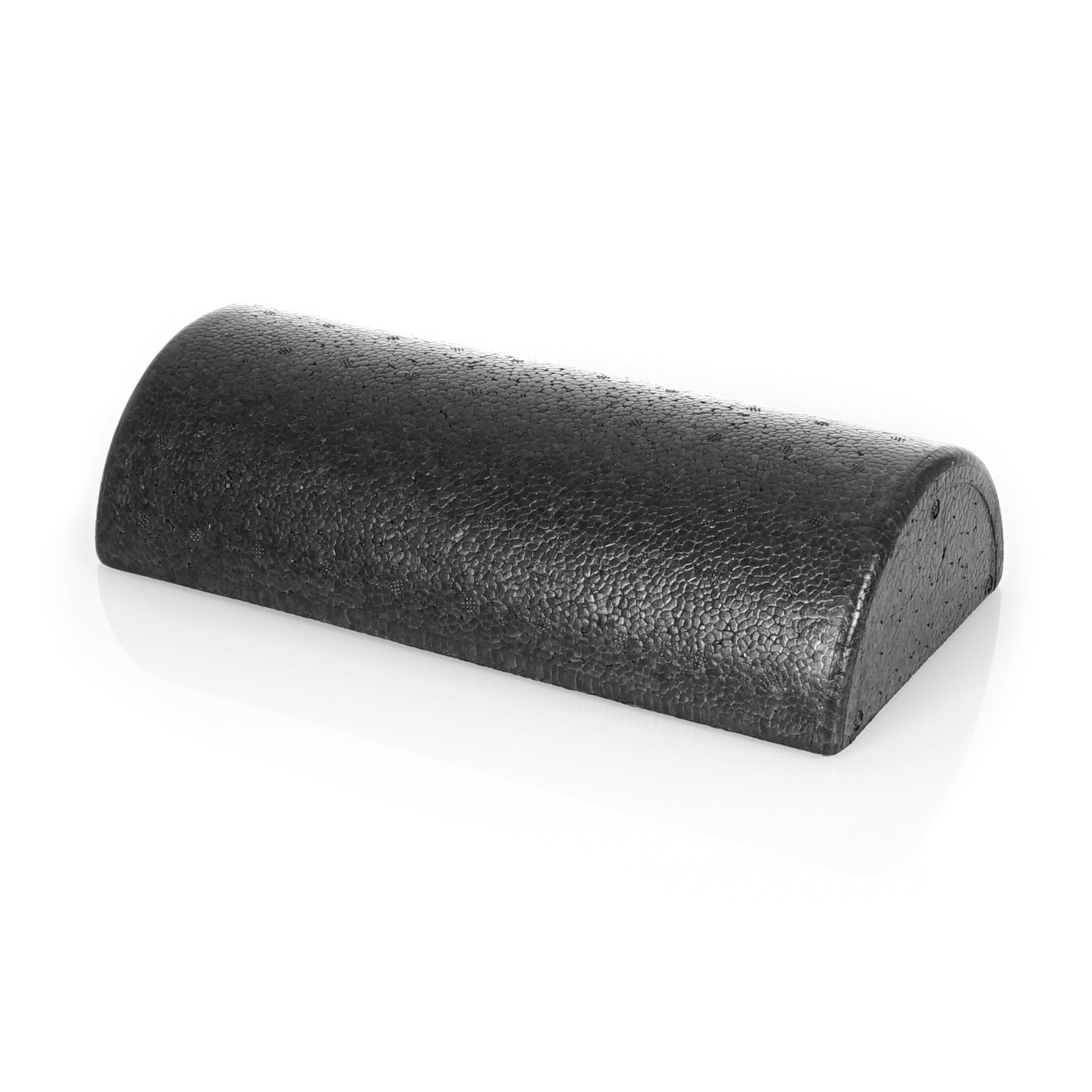 High Density Half Round Foam Roller 12x3-in, Black