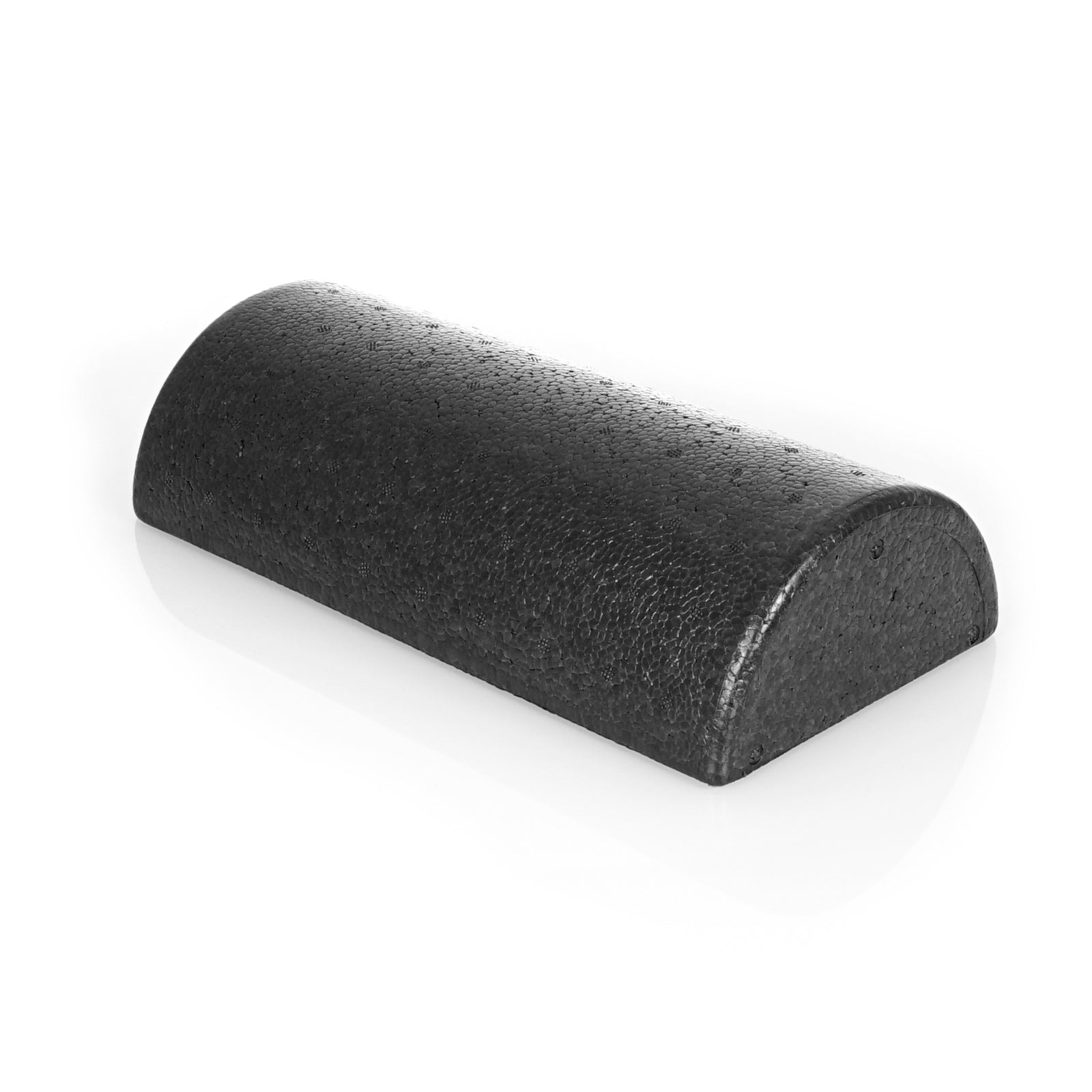 High Density Half Round Foam Roller 12x3-in, Black