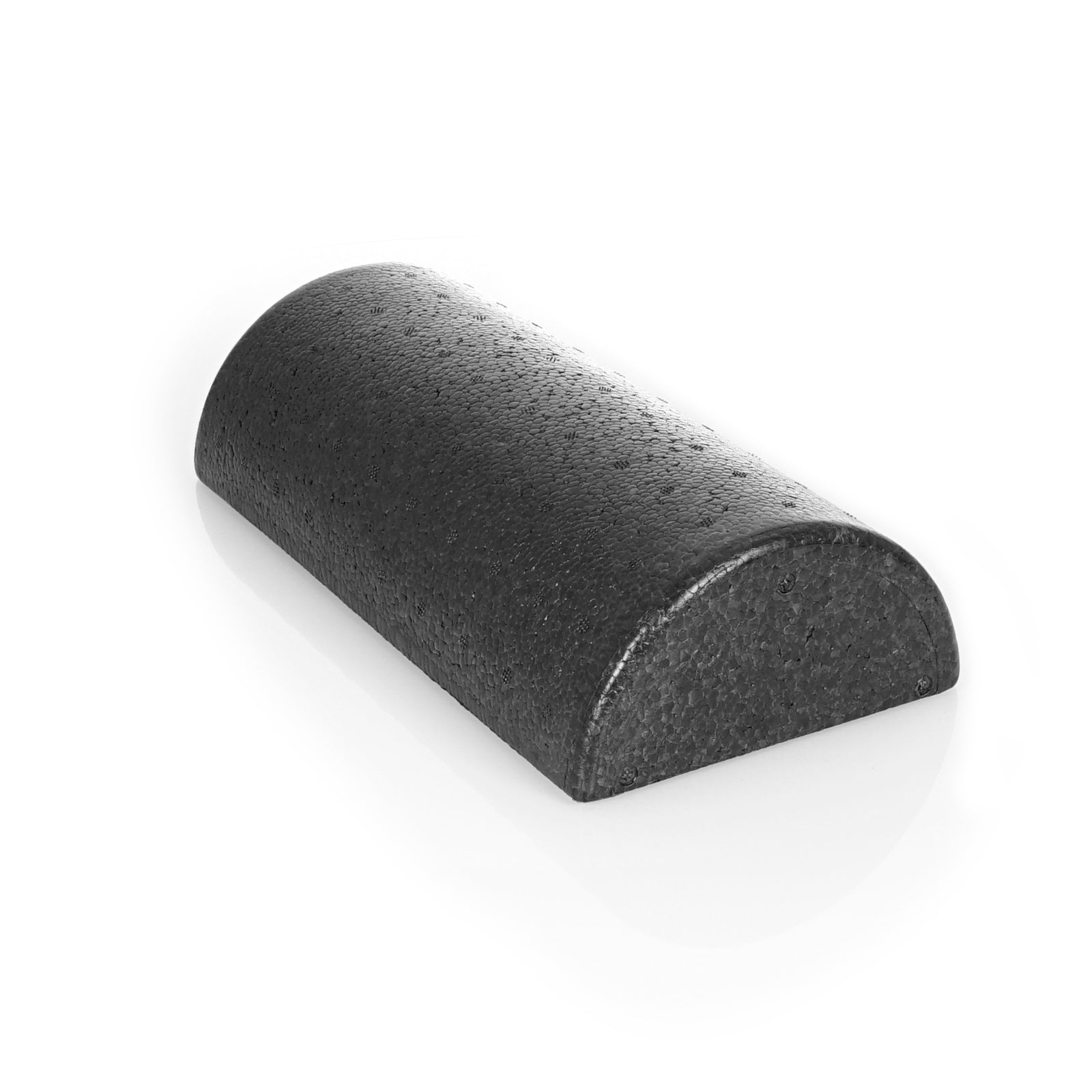 High Density Half Round Foam Roller 12x3-in, Black
