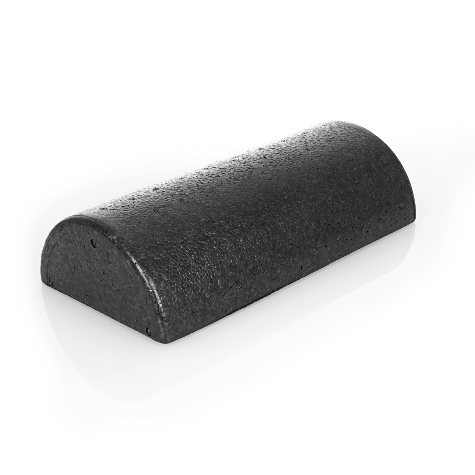 High Density Half Round Foam Roller 12x3-in, Black