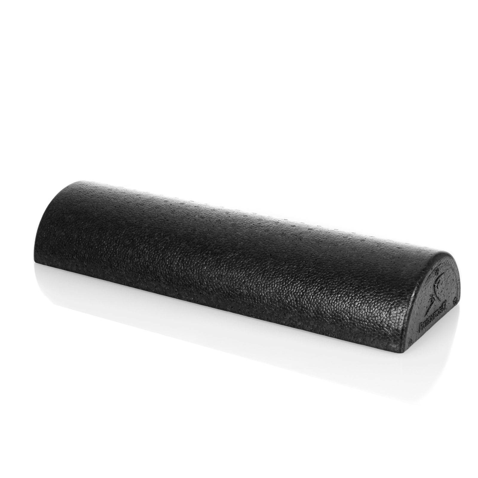 High Density Half Round Foam Roller 18x3-in, Black