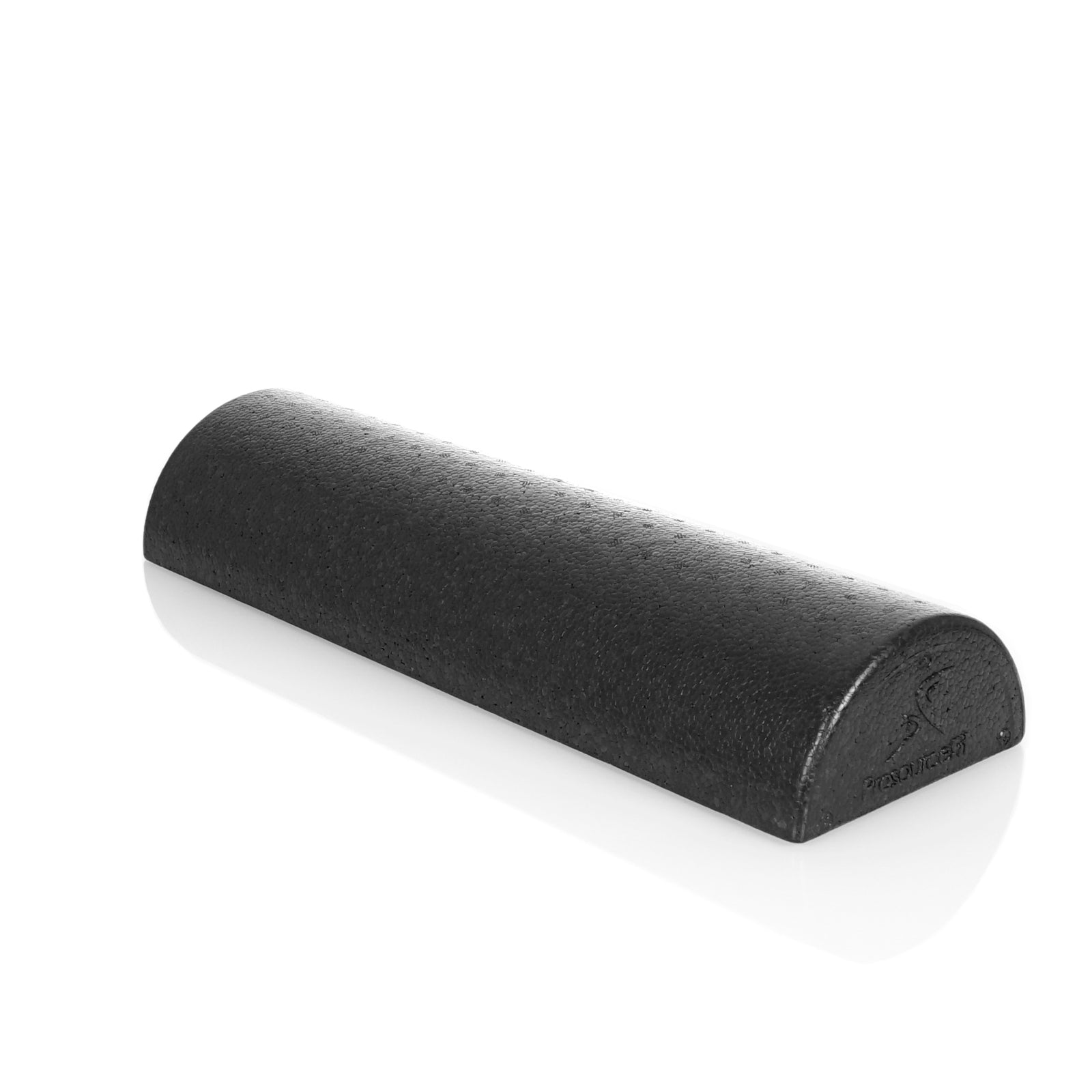 High Density Half Round Foam Roller 18x3-in, Black