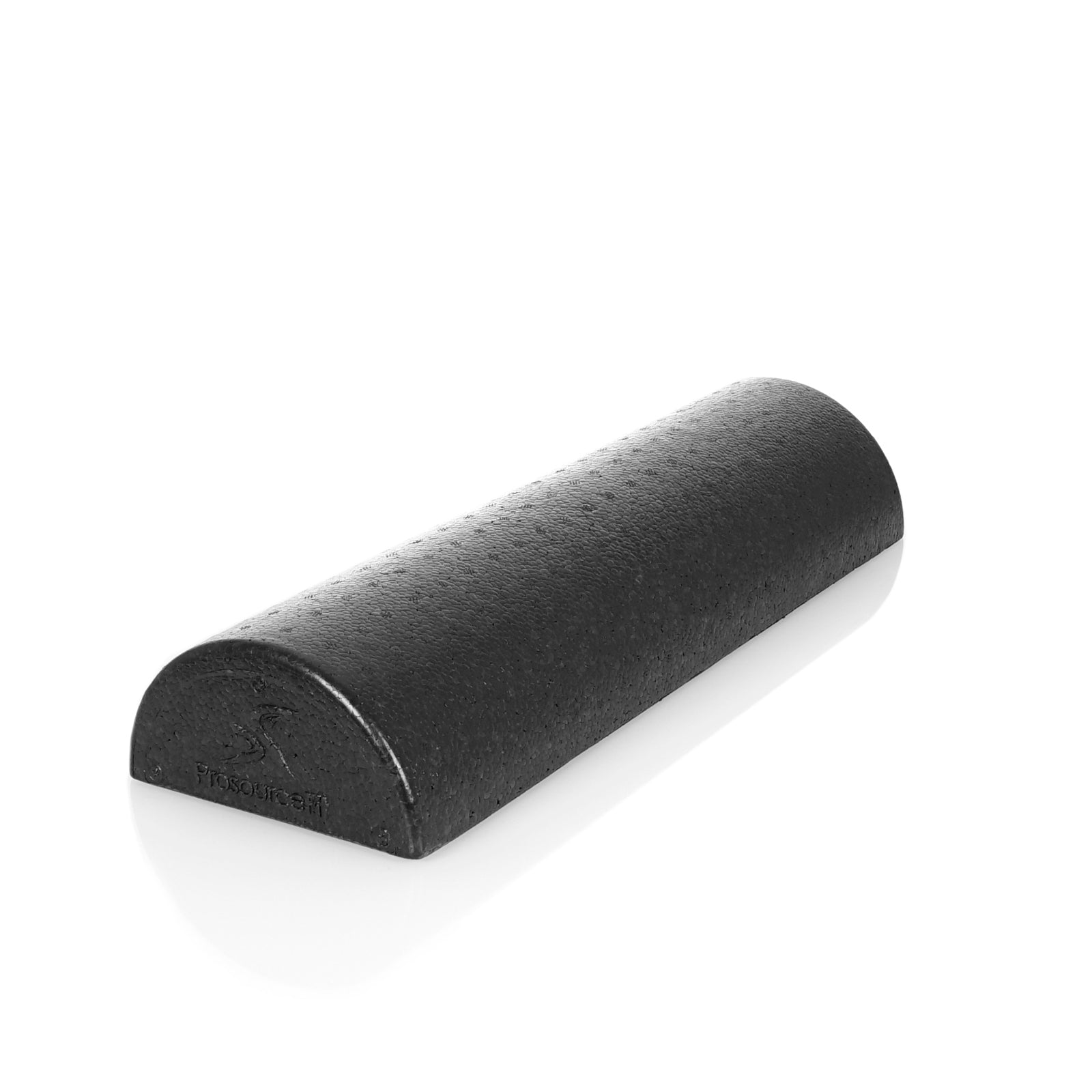 High Density Half Round Foam Roller 18x3-in, Black