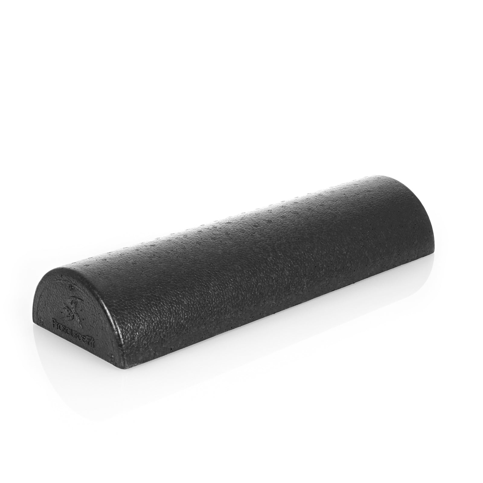 High Density Half Round Foam Roller 18x3-in, Black