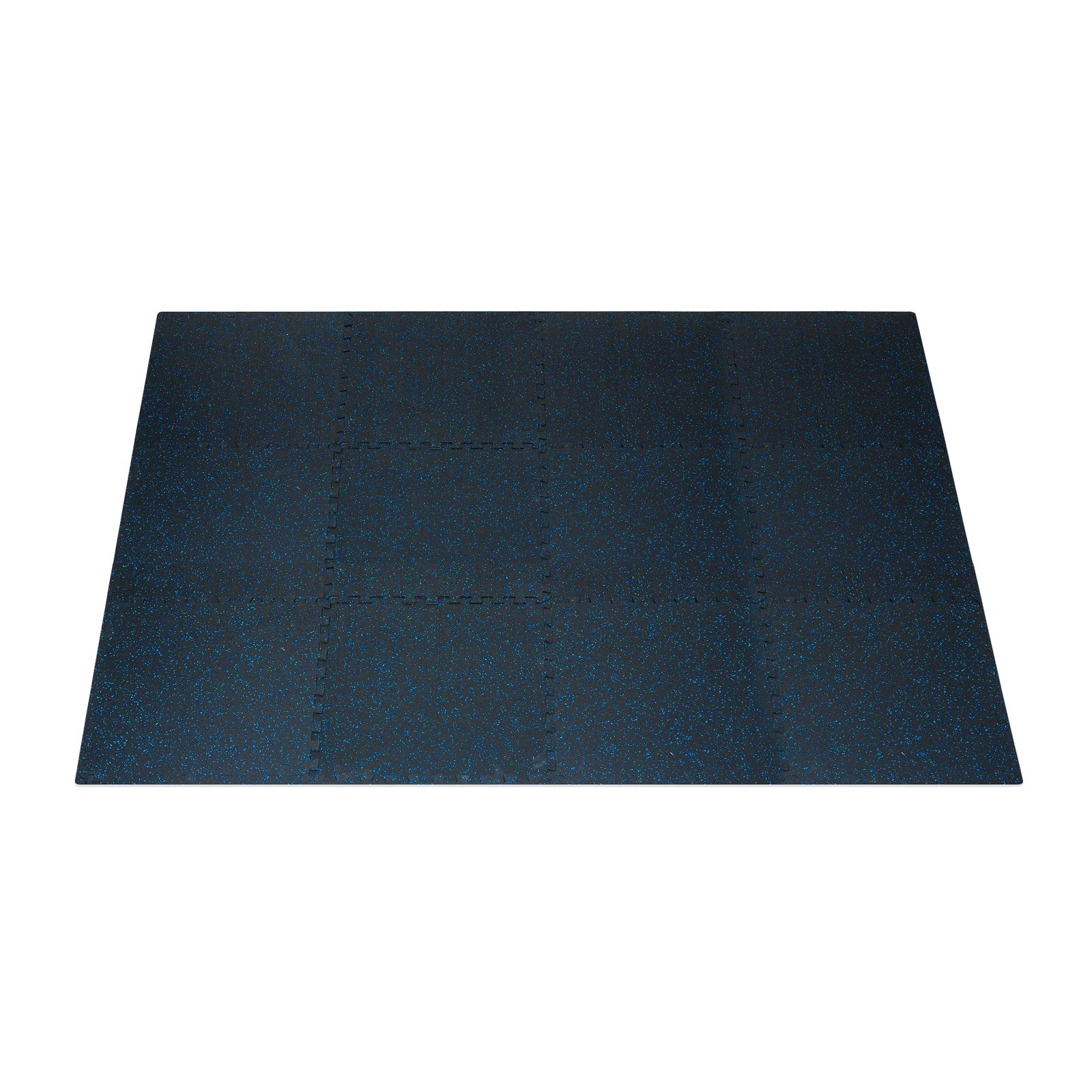 Rubber Top Exercise Puzzle Mat 1/2-in, Blue, 48 Sq Ft - 12 Tiles