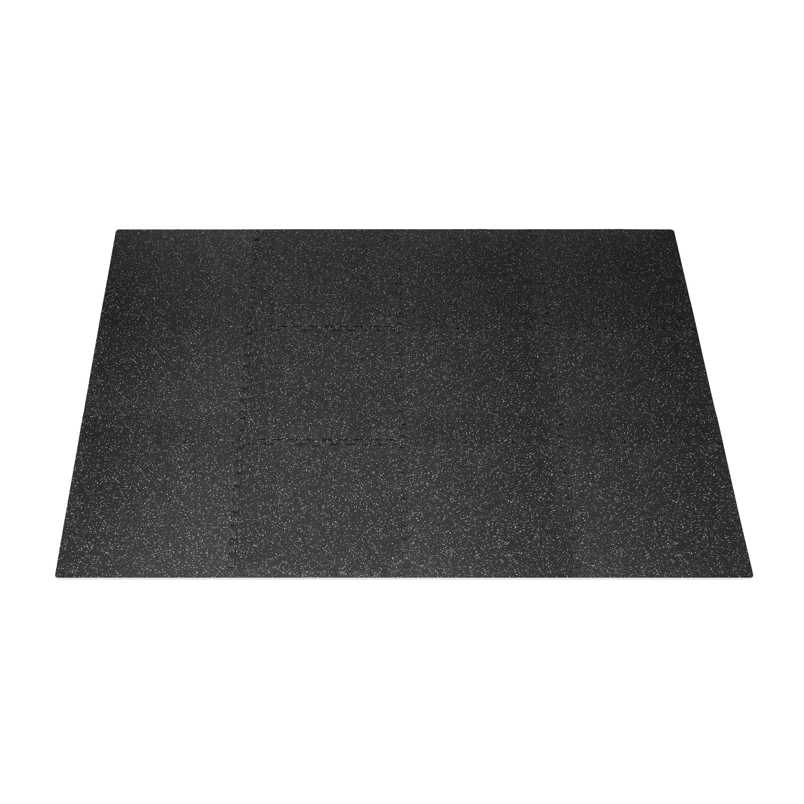 Rubber Top Exercise Puzzle Mat 1/2-in, Grey, 48 Sq Ft - 12 Tiles