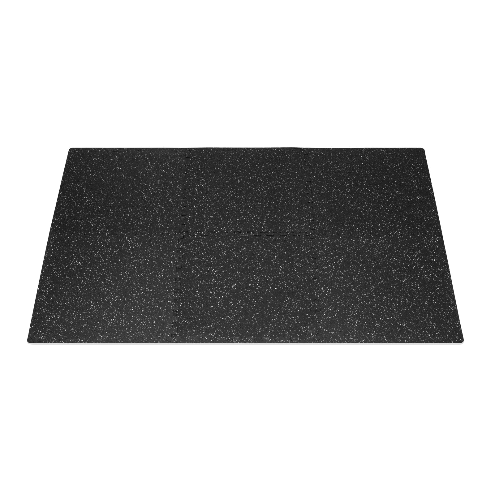 Rubber Top Exercise Puzzle Mat 1/2-in, Grey, 24 Sq Ft - 6 Tiles
