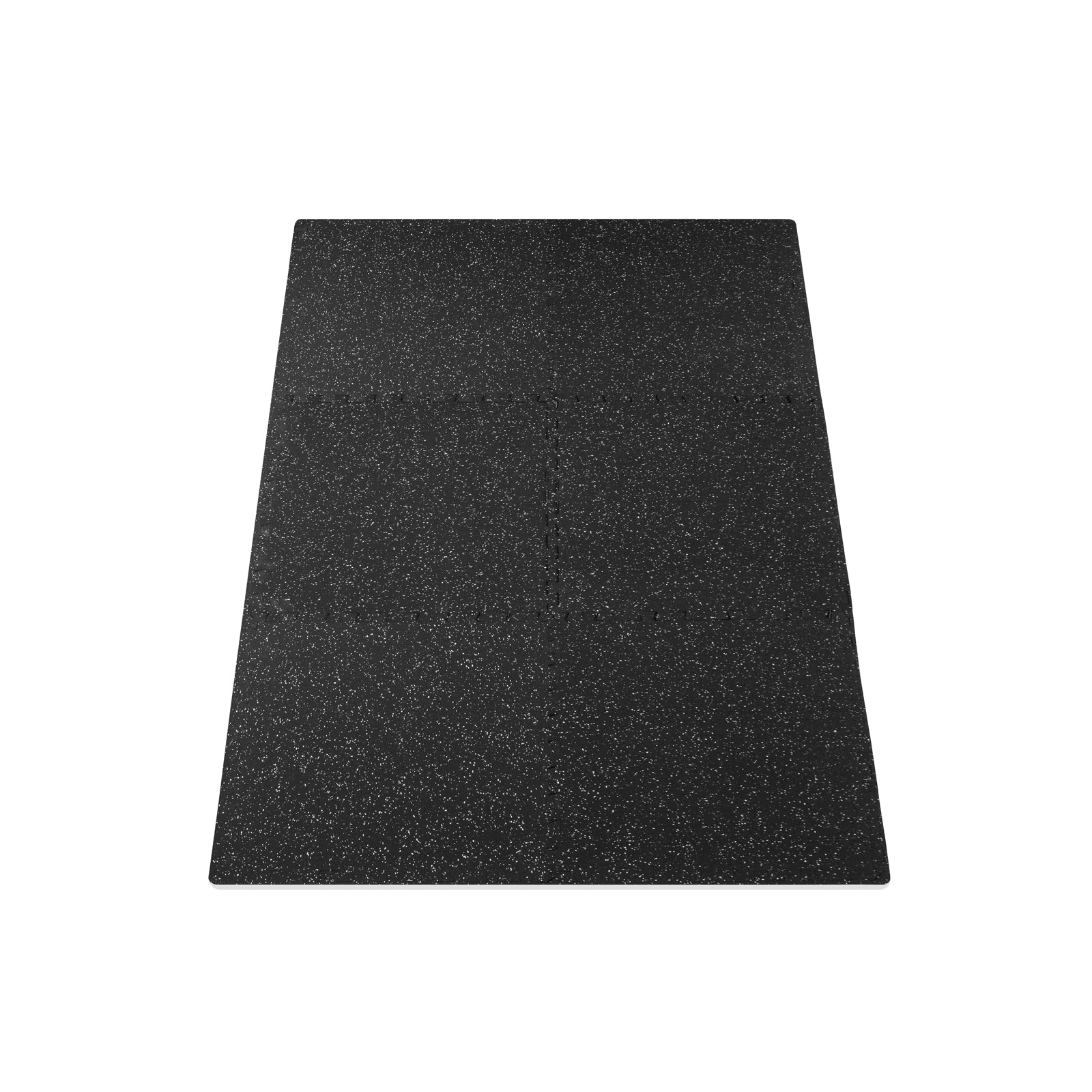 Rubber Top Exercise Puzzle Mat 3/4-in, Grey, 24 Sq Ft - 6 Tiles