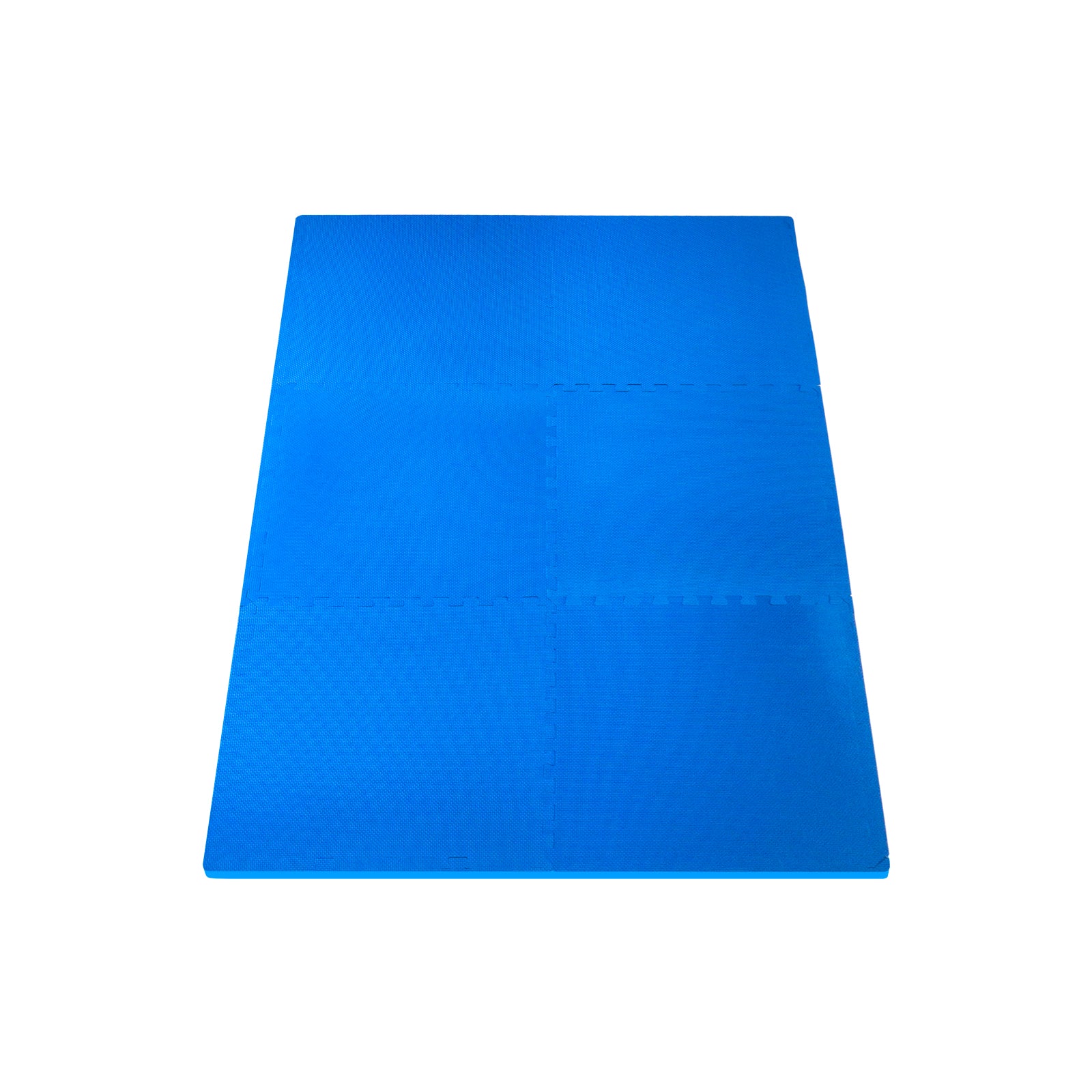 Weaved Pattern Exercise Puzzle Mat 1-in, Blue, 24 Sq Ft - 6 Tiles