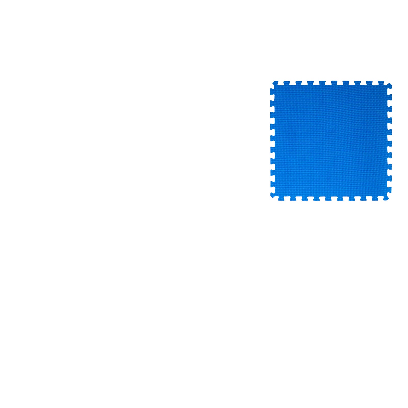 Weaved Pattern Exercise Puzzle Mat 1-in, Blue, 24 Sq Ft - 6 Tiles
