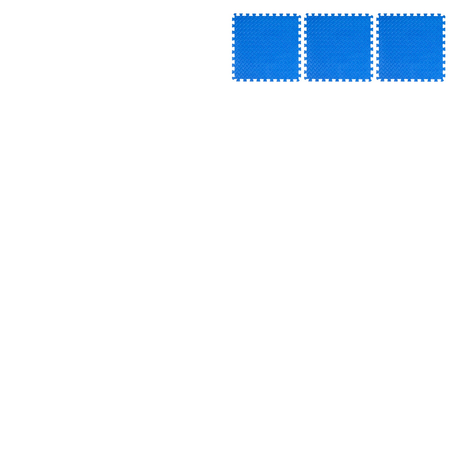 Diamond Plate Exercise Puzzle Mat 1/2-in, Blue, 144 Sq Ft - 36 Tiles