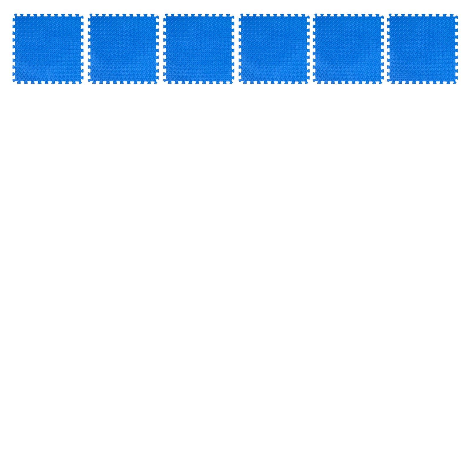 Diamond Plate Exercise Puzzle Mat 1/2-in, Blue, 144 Sq Ft - 36 Tiles