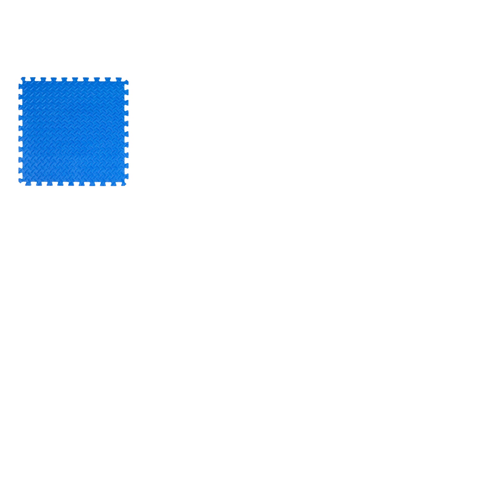 Diamond Plate Exercise Puzzle Mat 1/2-in, Blue, 48 Sq Ft - 12 Tiles