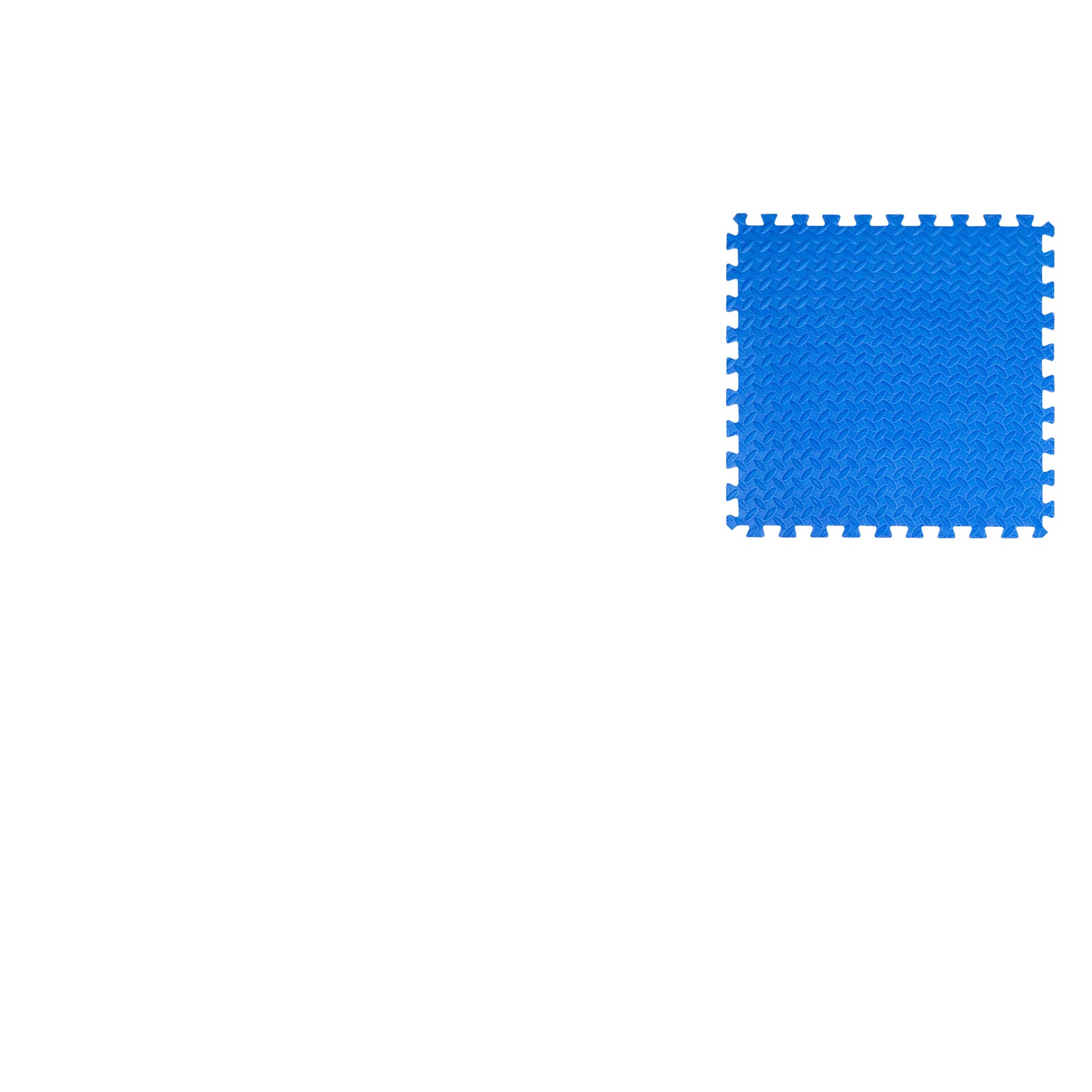 Diamond Plate Exercise Puzzle Mat 1/2-in, Blue, 24 Sq Ft - 6 Tiles