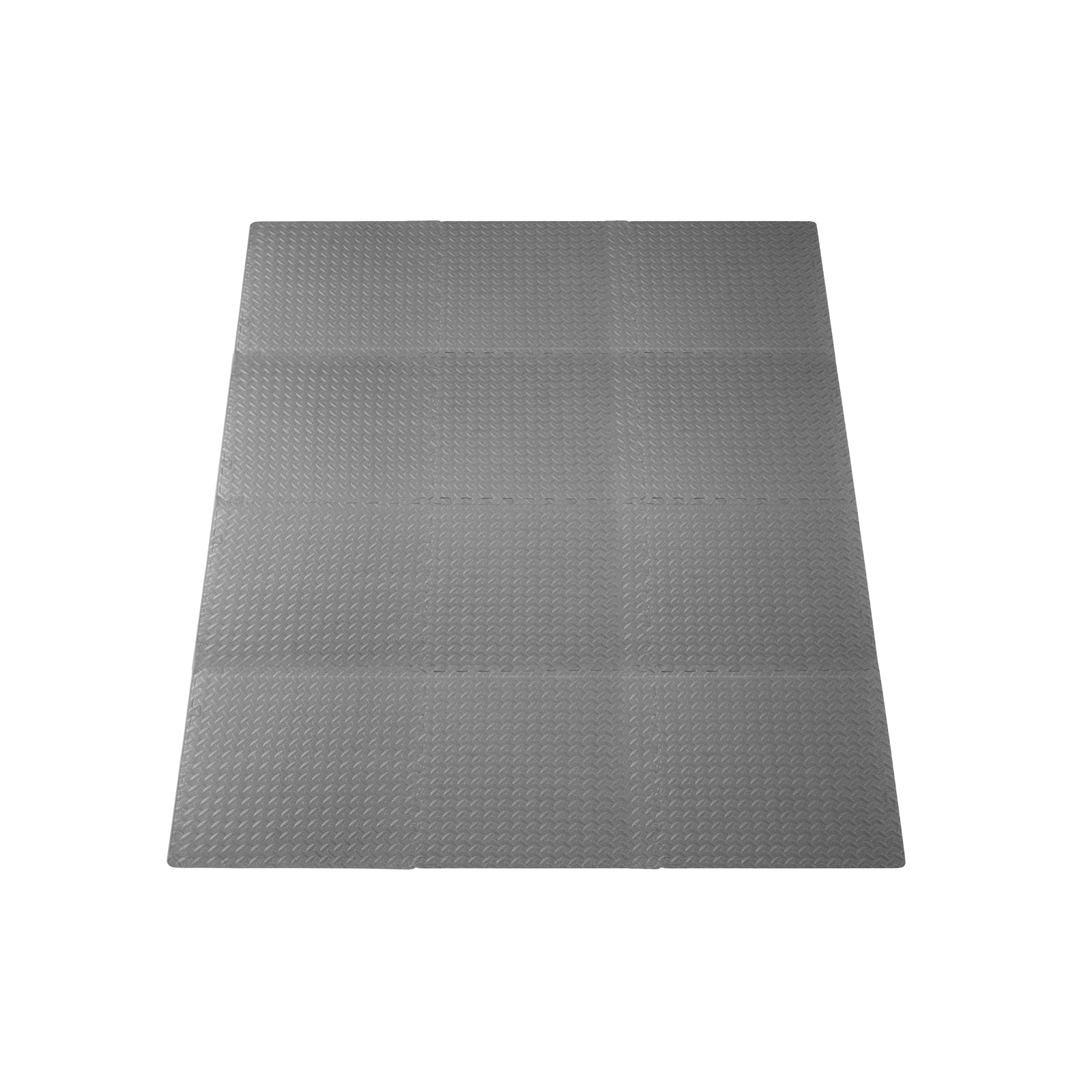 Exercise Puzzle Mat 1/2-in, Grey, 48 Sq Ft - 12 Tiles