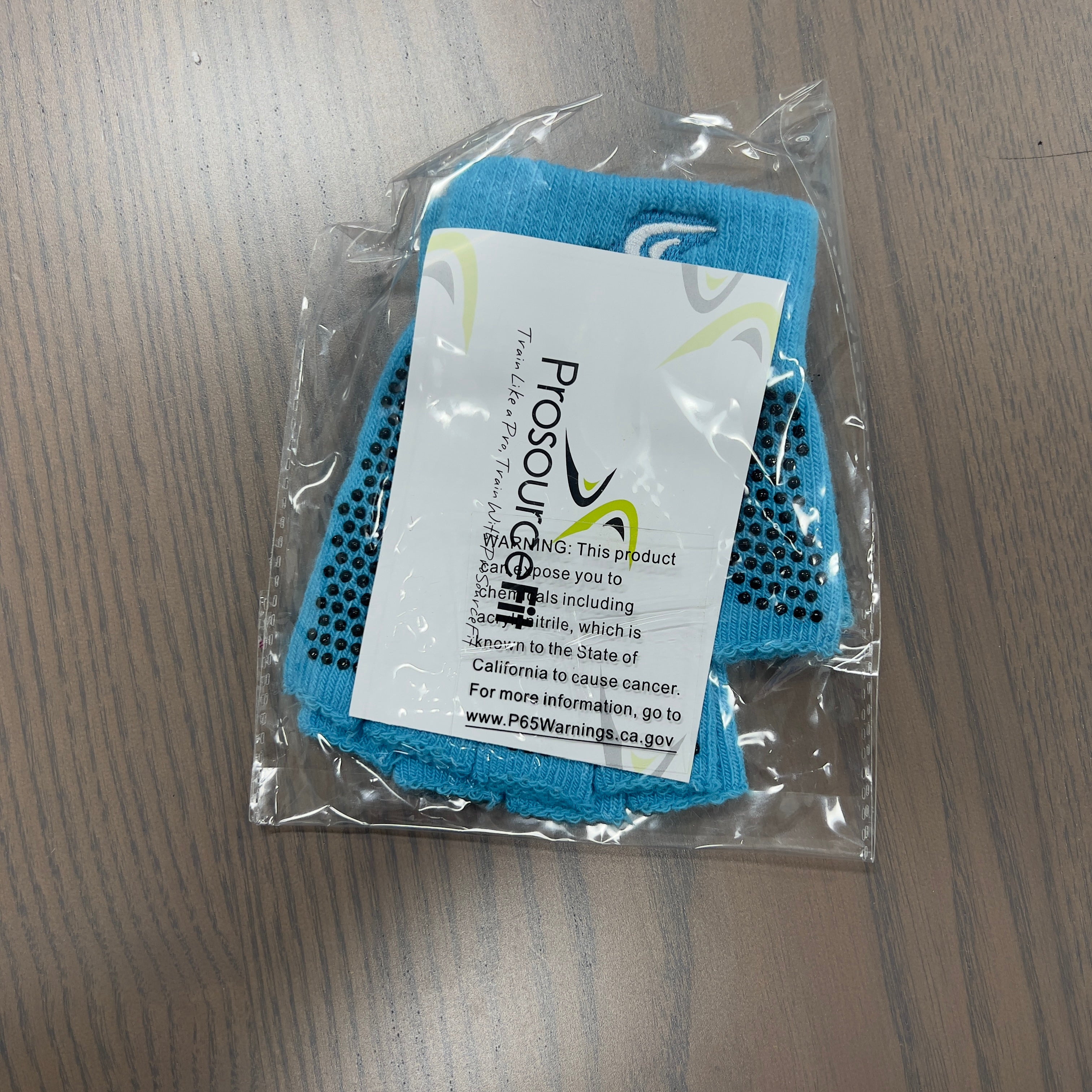 Grippy Yoga Gloves, Aqua