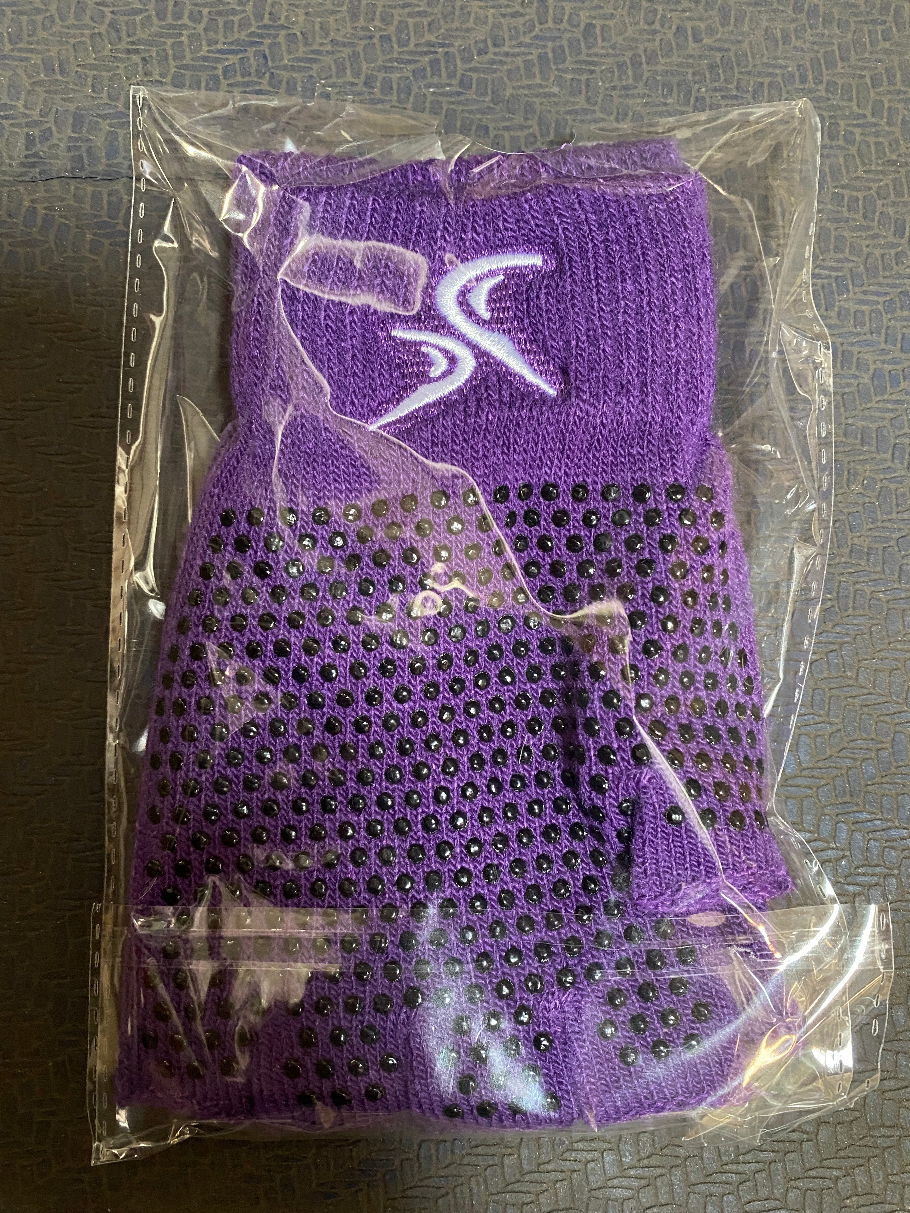 Grippy Yoga Gloves, Purple