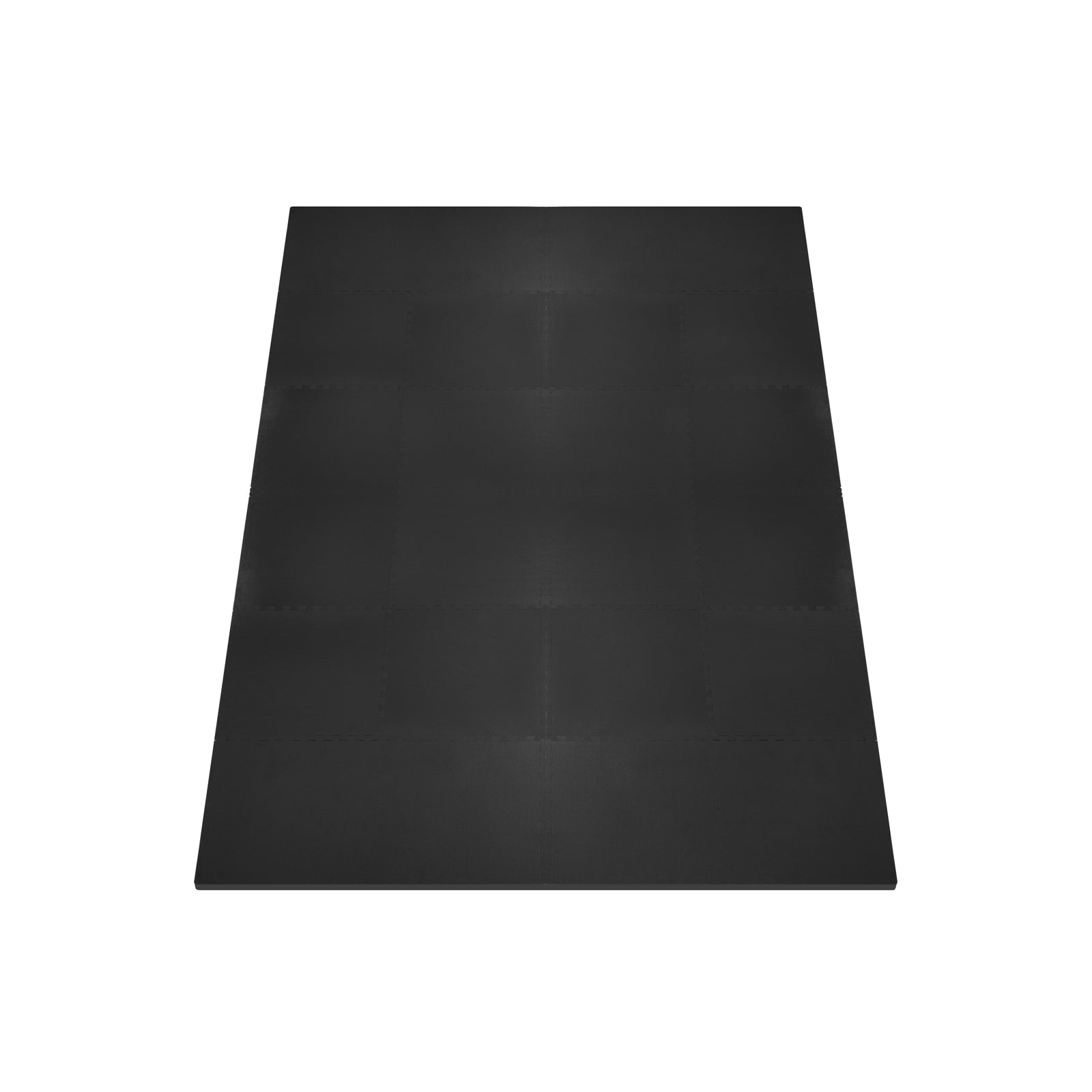 Weaved Pattern Exercise Puzzle Mat 3/4-in, Black, 96 Sq Ft - 24 Tiles