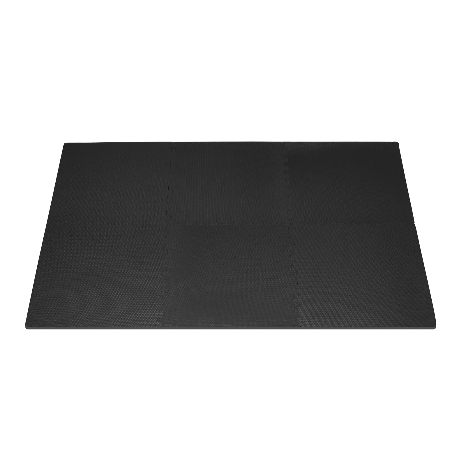 Weaved Pattern Exercise Puzzle Mat 3/4-in, Black, 24 Sq Ft - 6 Tiles
